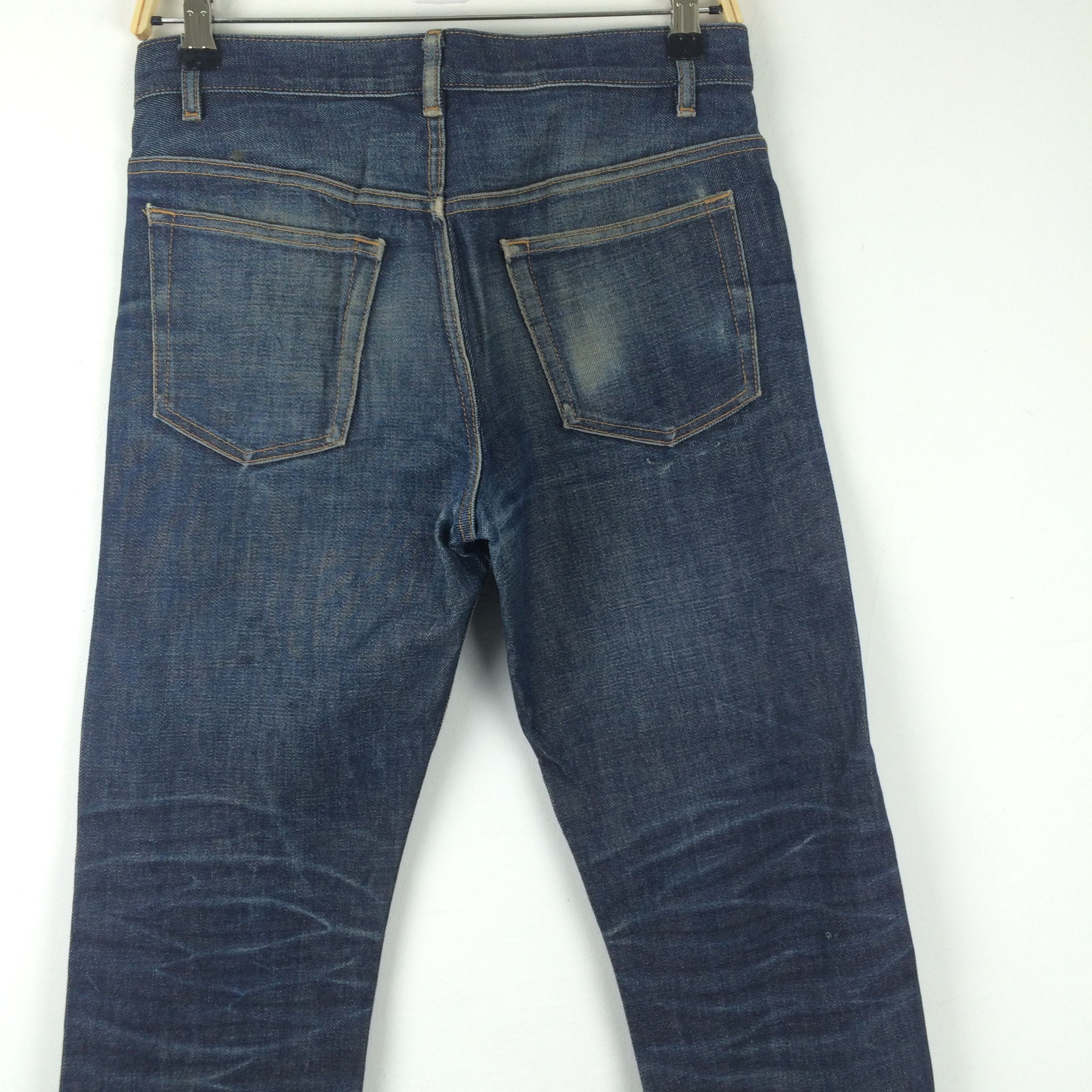 A.P.C. X176 A.P.C. SELVEDGE DISTRESSED JEANS BUTTON FLY Size US 31 - 5 Thumbnail