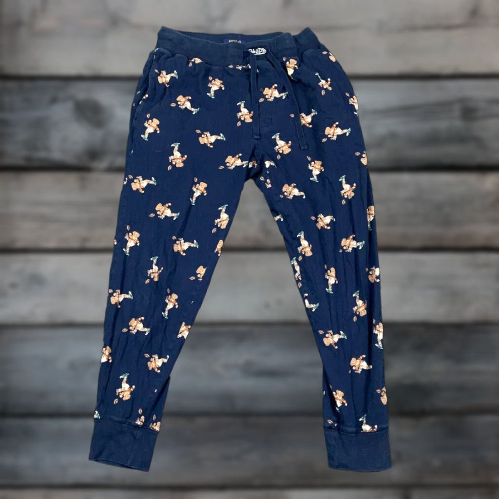 Polo Ralph Lauren Polo Ralph Lauren Polo Ralph Lauren Lounge Pants Bear Print Blue Adult Medium Sleepwear Pants Size US M / EU 48-50 / 2 - 1 Thumbnail