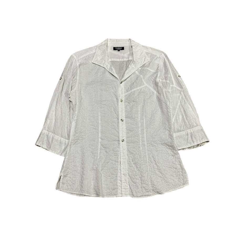 Tornado Mart 🔥Sick Y2K Tornado Mart Asymmetric Wrinkled Shirt Size US L / EU 52-54 / 3 - 2 Thumbnail
