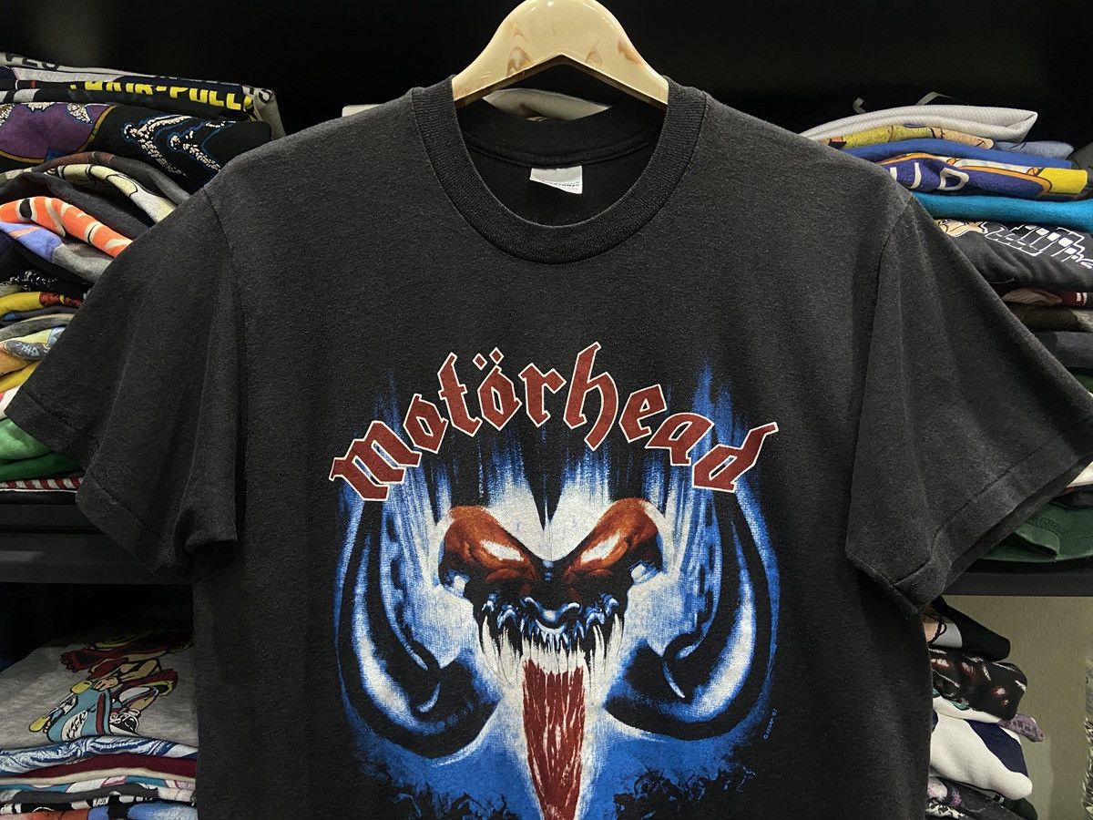 Band Tees Vintage 80s MOTORHEAD Thrash Metal Rock tour Band TShirt Size US L / EU 52-54 / 3 - 2 Thumbnail