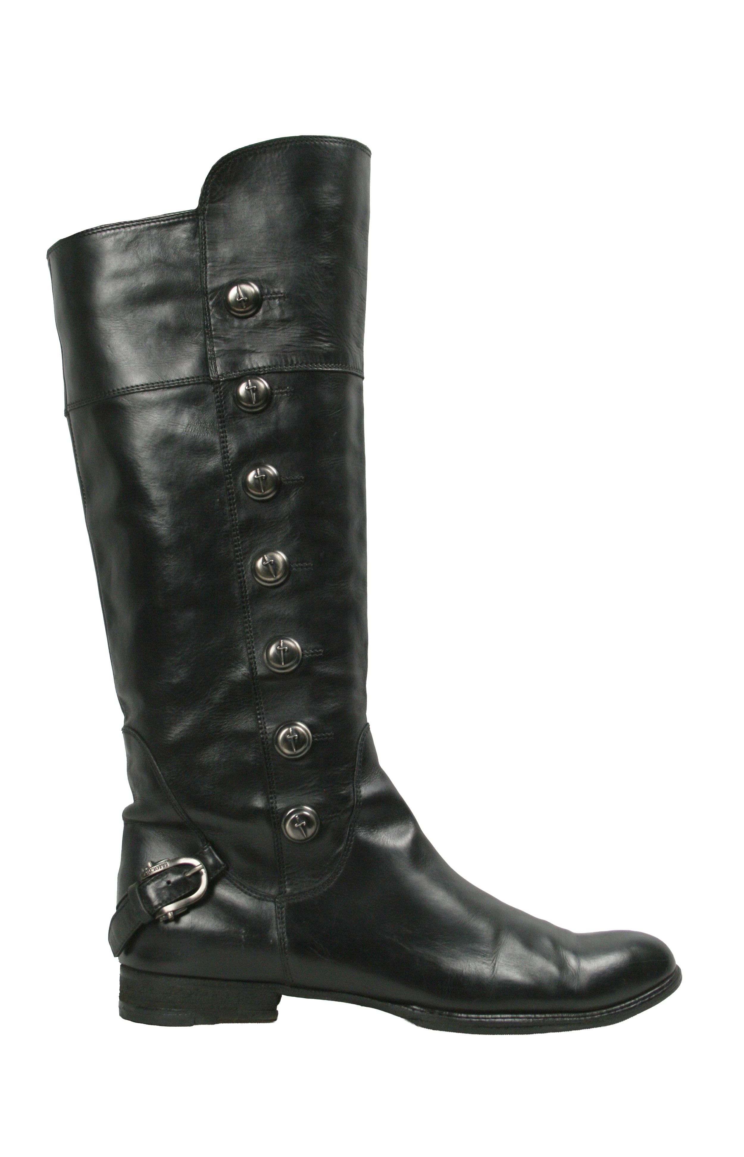 Paciotti 00S Knight Renaissance Knee High Y2K Boots Vintage Size US 7 / IT 37 - 1 Thumbnail