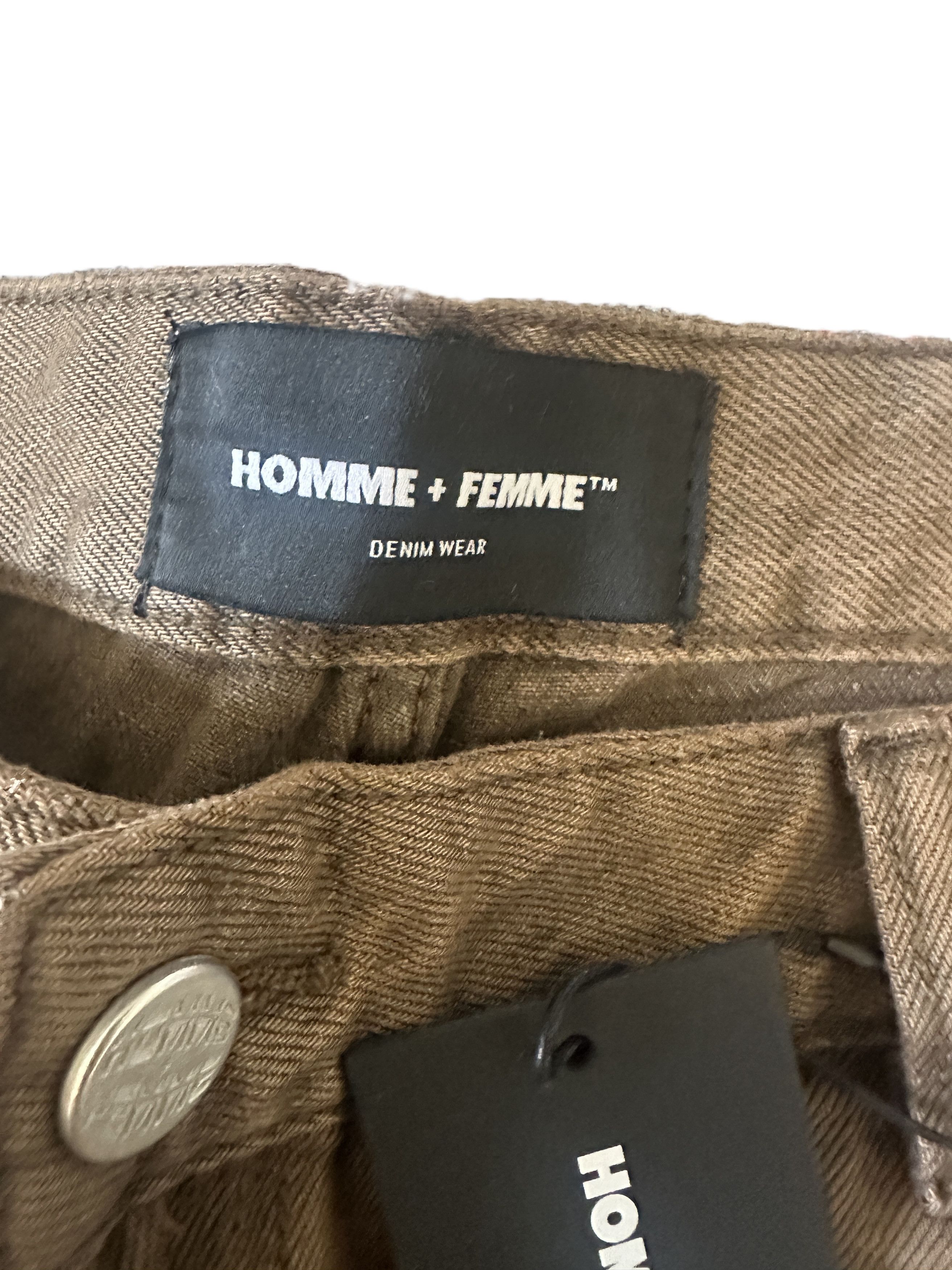 Homme + Femme La Band Denim - wide leg Size US 42 / EU 58 - 3 Thumbnail