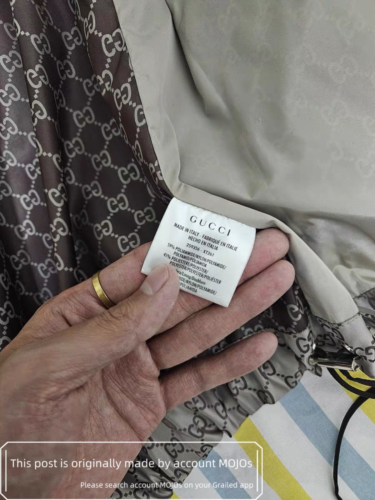 Gucci Sz S Gucci Double Side Monogram Wind Stopper Jacket mojos134 Size US S / EU 44-46 / 1 - 8 Thumbnail