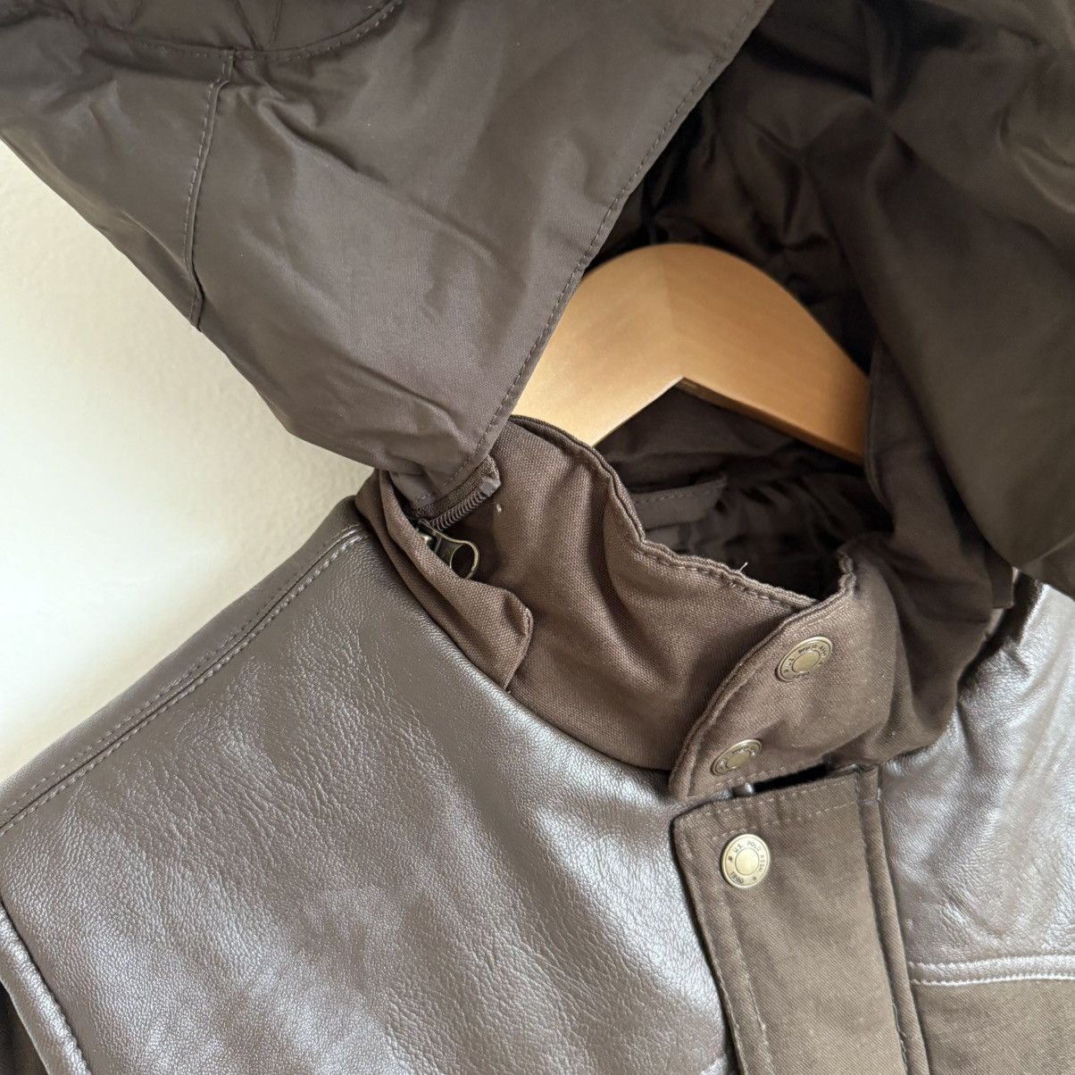 U.S. Polo Assn. × Vintage U.S. Polo Assn. Brown Vest Hooded Western Faux Leather Trim Size US S / EU 44-46 / 1 - 8 Thumbnail