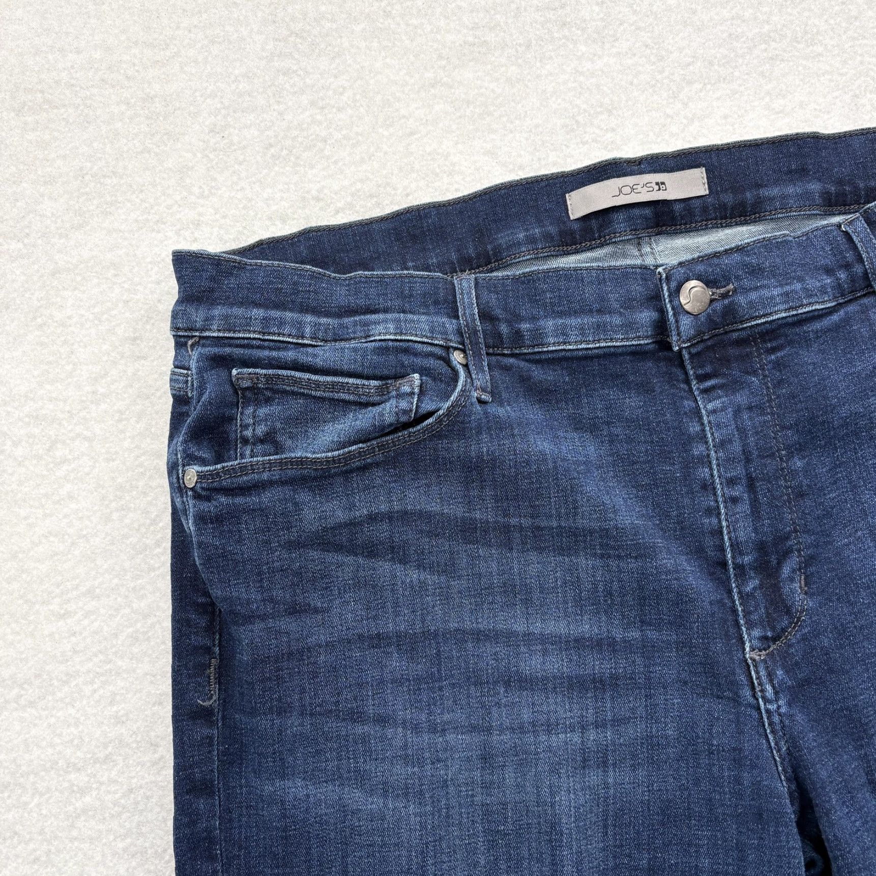 Vintage Joes Jeans Brixton Straight Narrow Mens 38x35 Blue Dark Wash Stretch Denim Pants Jeans Size US 38 / EU 54 - 3 Thumbnail