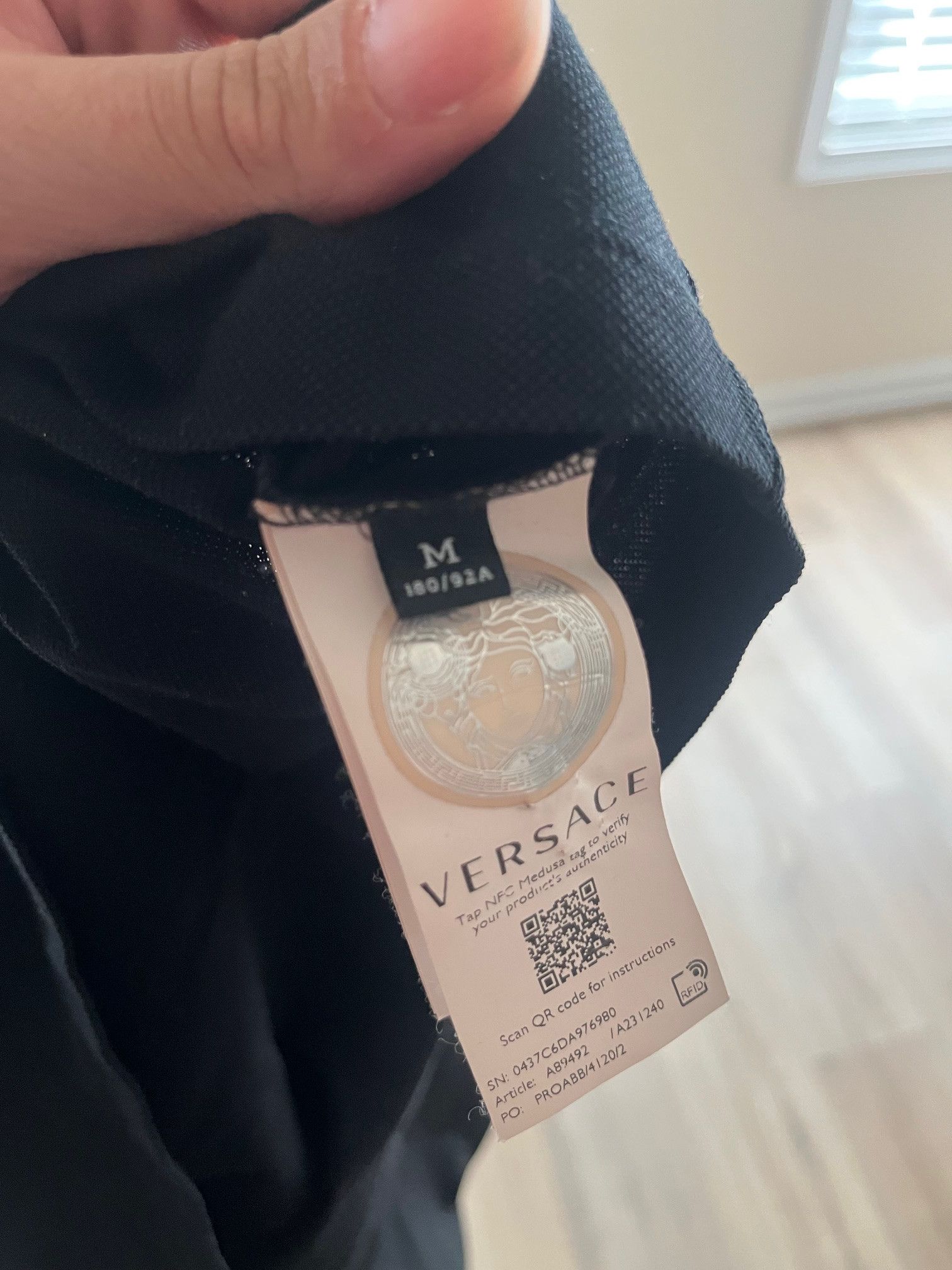Versace Versace Pique Cotton Polo Size US M / EU 48-50 / 2 - 3 Thumbnail