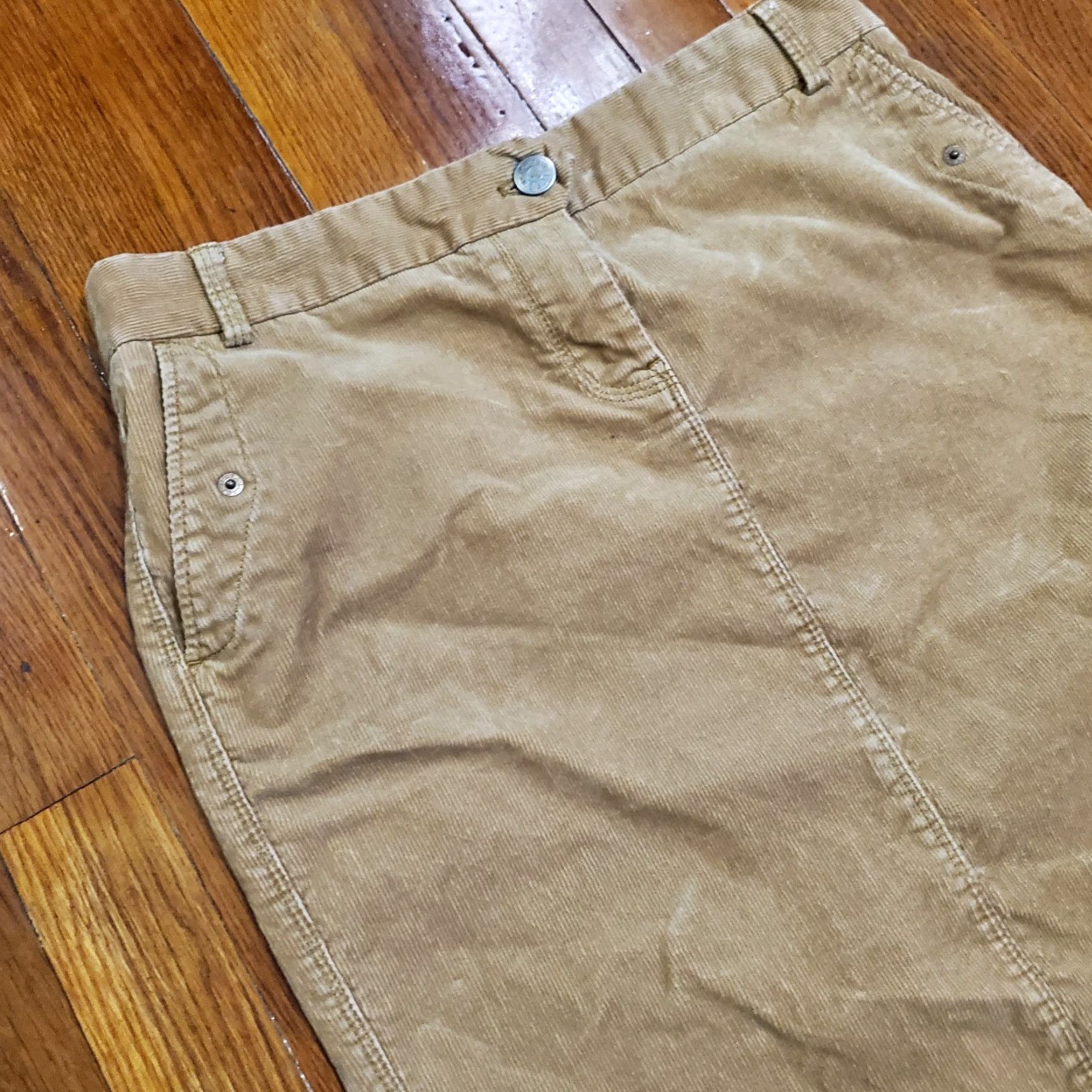 J.Crew J.Crew Skirt Cotton Stretch Corduroy Midi Pencil Brown Size 4 Size 27" / US 4 / IT 40 - 2 Thumbnail