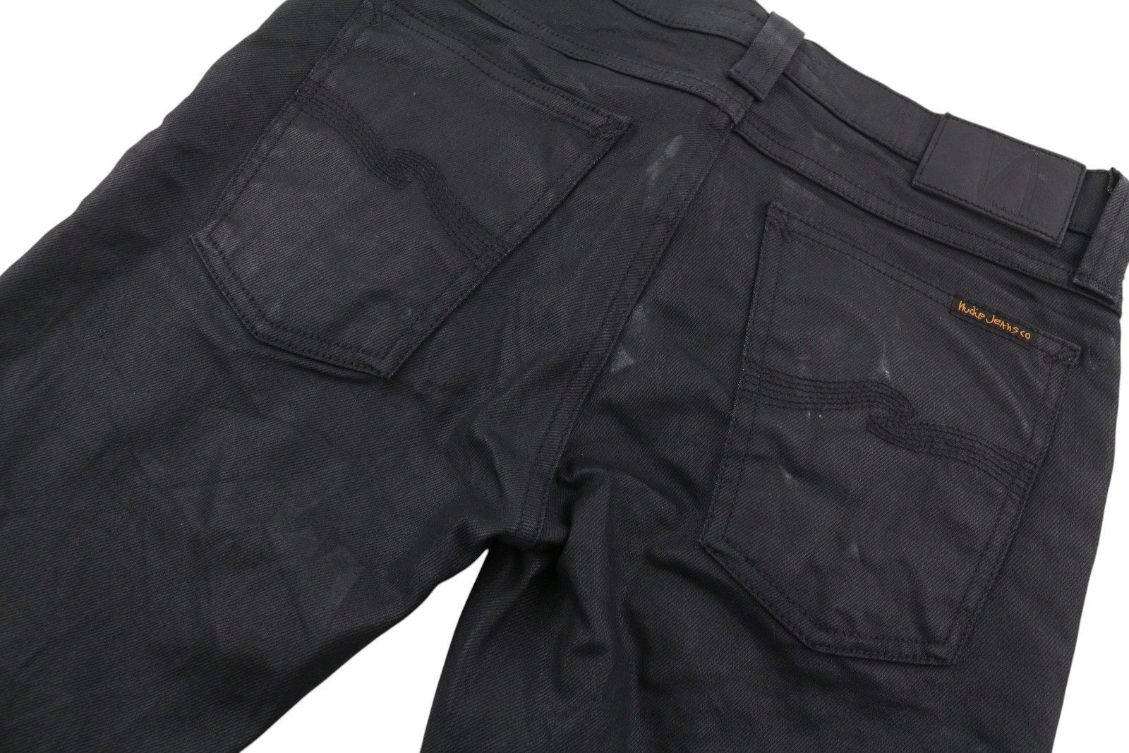 Nudie Jeans TIGHT LONG JOHN W28/L30 Throb Black Coated Jeans 86091 Size US 28 / EU 44 - 10 Thumbnail