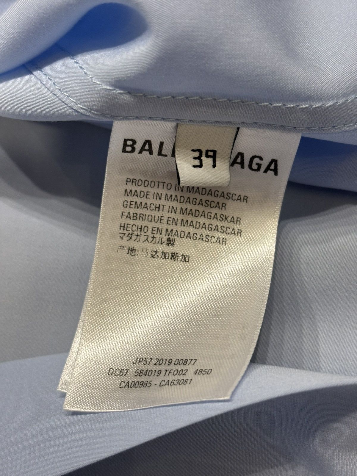 Balenciaga Balenciaga Short Sleeve Button Up Shirt Size US L / EU 52-54 / 3 - 4 Thumbnail