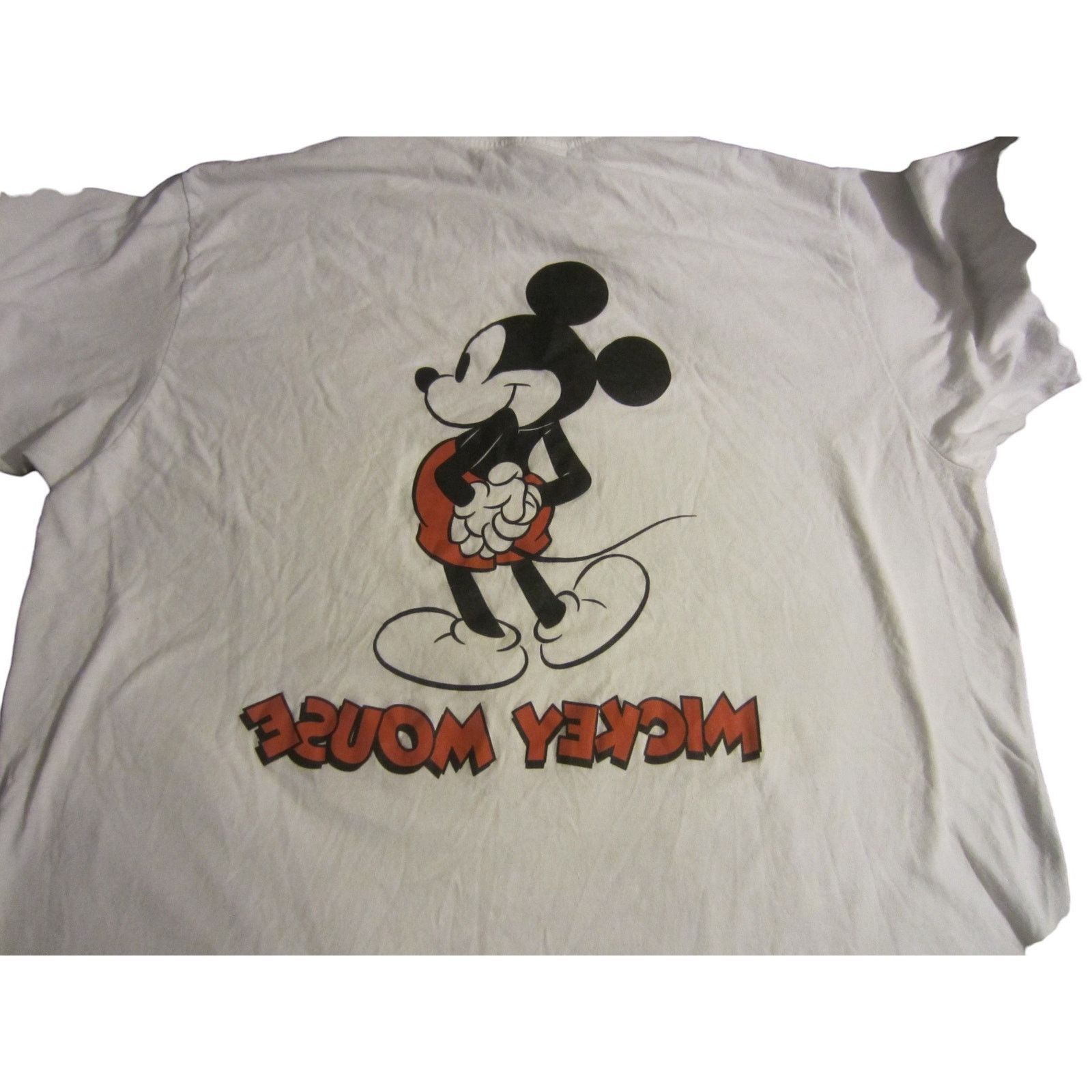 Disney Vintage Y2K Disney Mickey Mouse Graphic T-Shirt White Tee XL Size XL / US 12-14 / IT 48-50 - 7 Thumbnail