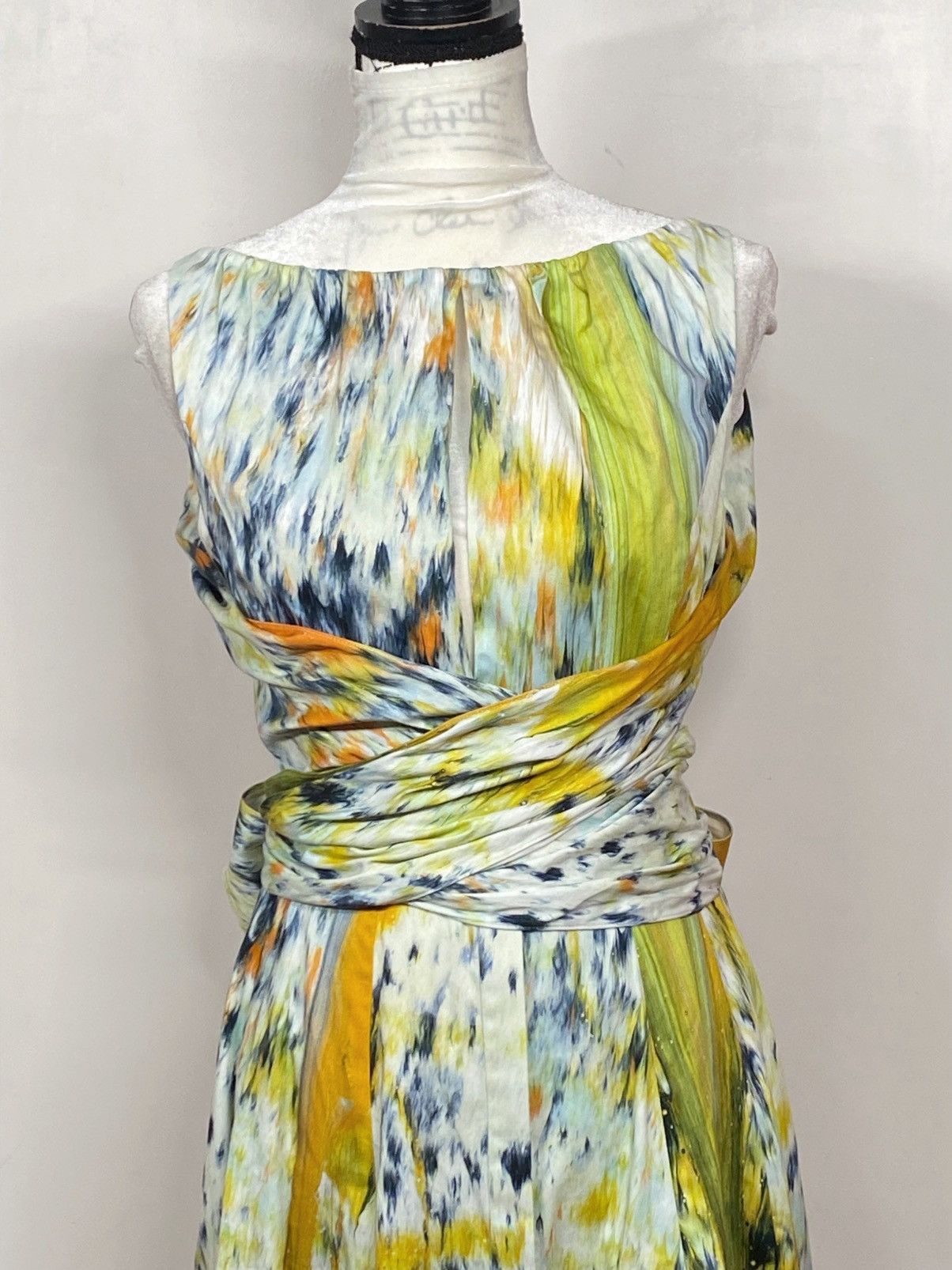 Oscar De La Renta Oscar de la Renta Halter Abstract Maxi Dress size 12 Size XL / US 12-14 / IT 48-50 - 6 Thumbnail