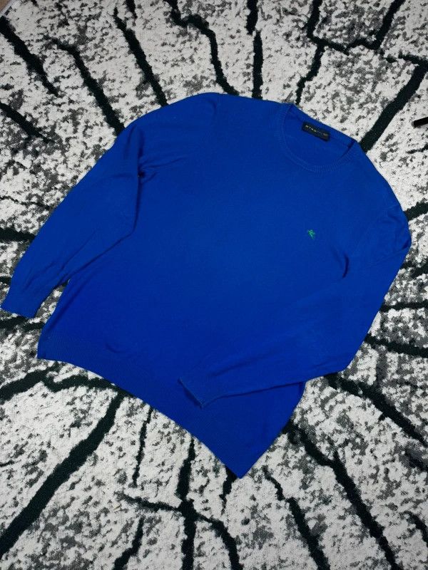 Etro Etro Italy XXL sweater blue navy logo Size US XXL / EU 58 / 5 - 2 Thumbnail