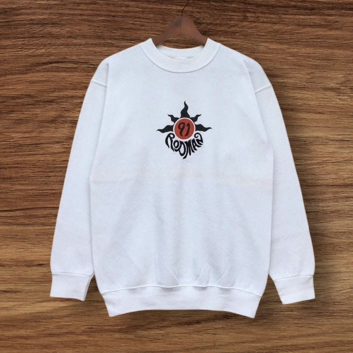Vintage 90s Converse Dennis Rodman 91 Crewneck Embroidered