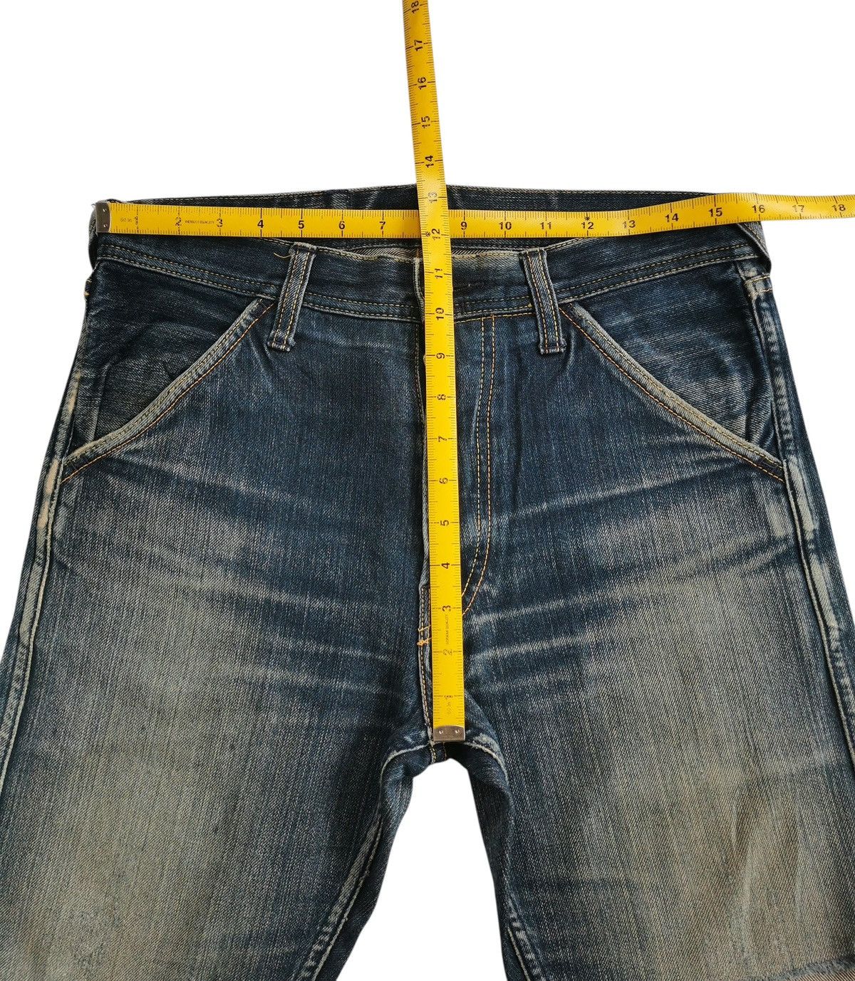 Evisu Evisu Genes Osaka Distressed Seagull Denim Vintage Wash Size US 31 - 12 Thumbnail
