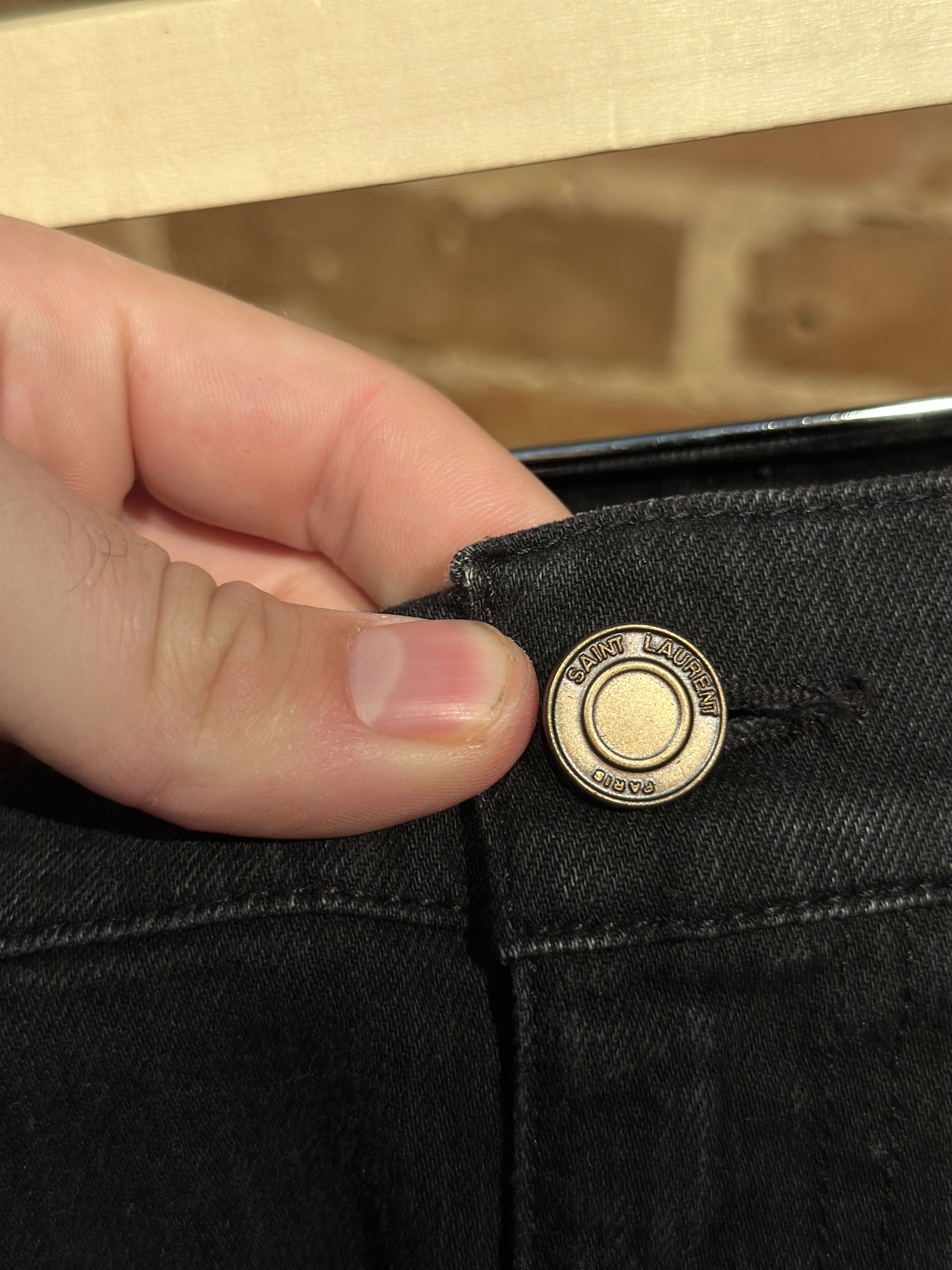 Saint Laurent Paris Saint Laurent Paris by Hedi Slimane Knee Slit D-02 Jeans Size US 30 / EU 46 - 3 Thumbnail