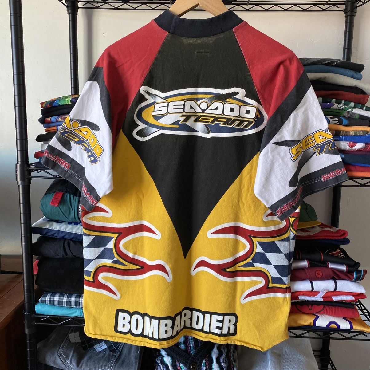 Vintage Vintage Sea Doo Racing T-Shirt Bombardier Water Craft AOP Size US XL / EU 56 / 4 - 4 Thumbnail