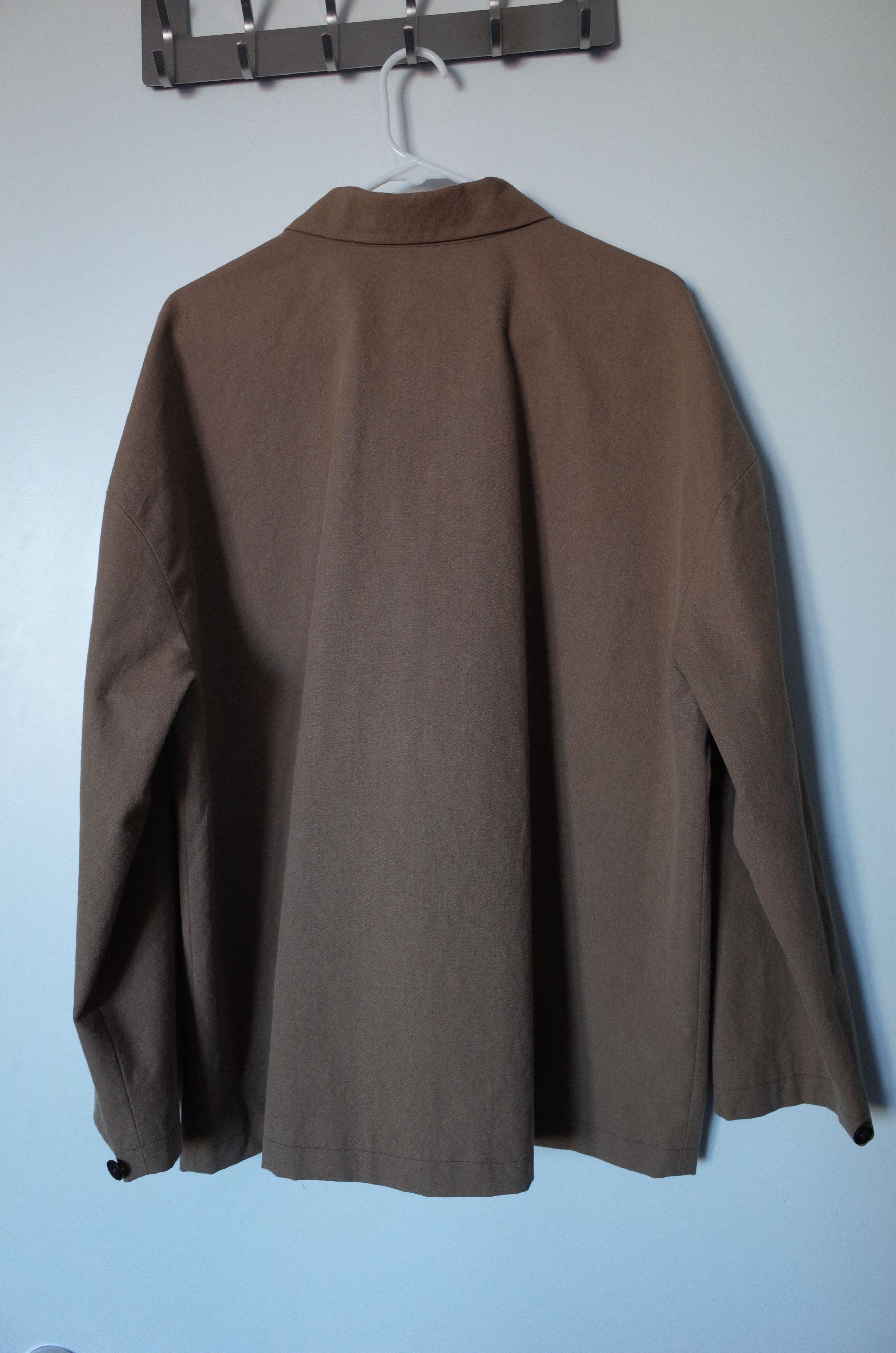 Ss25 Evan Kinori Field Shirt Two Undyed Organic Cotton in Beige, Men's (Size M) — image 2 of 6