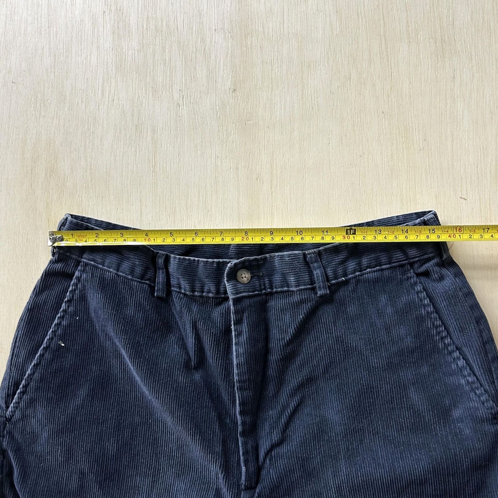 Haggar Haggar Pants Mens 34x32 Blue Corduroy Chino Regular Fit Straight Leg Casual Size US 34 / EU 50 - 5 Thumbnail