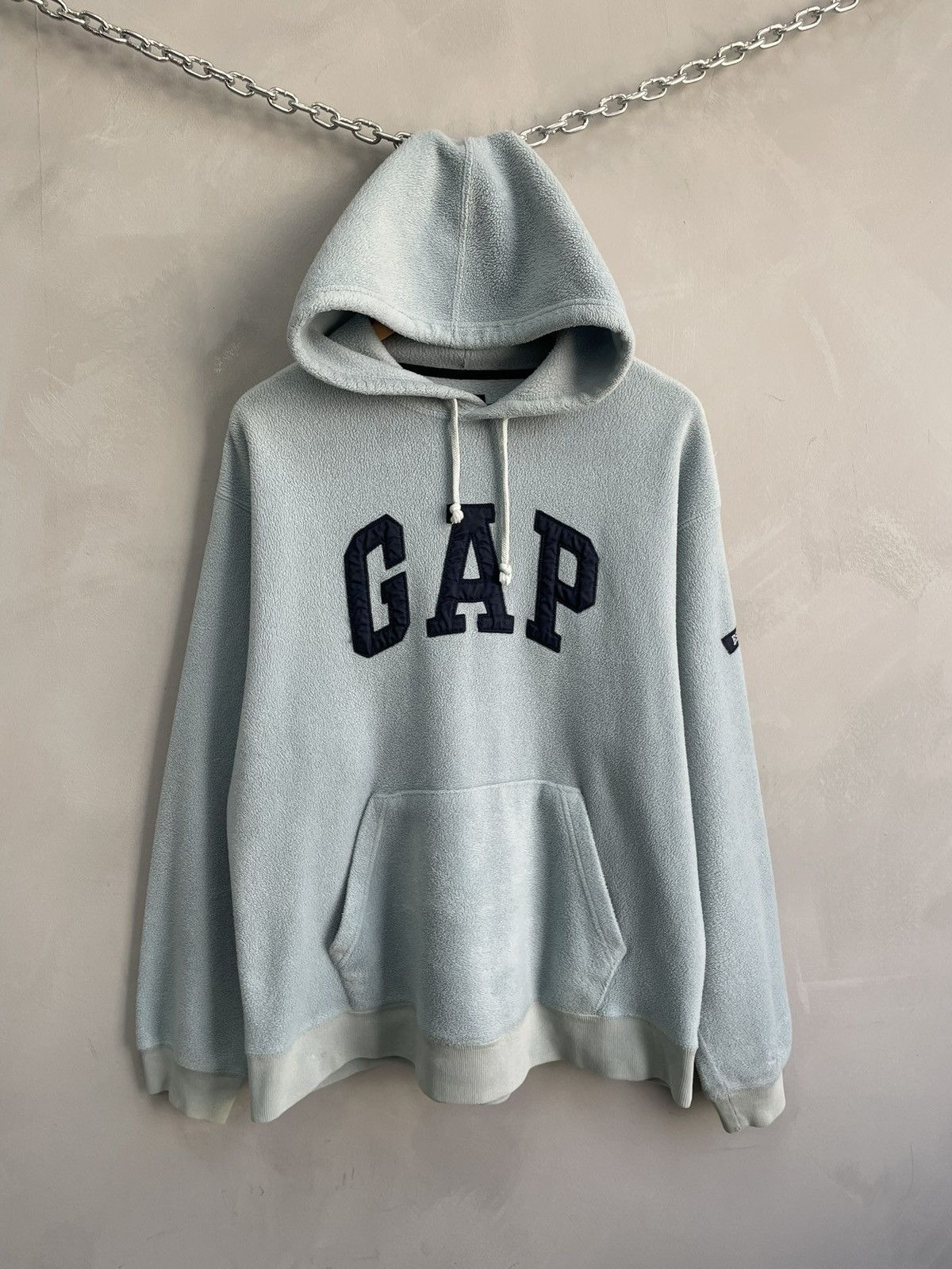 Gap GAP blue Fleece yeezy style boxy fit hoodie y2k Size US L / EU 52-54 / 3 - 1 Thumbnail
