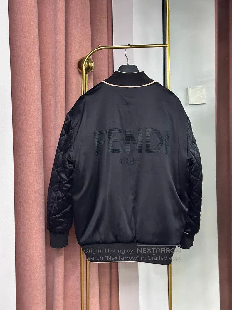 Fendi Fendi Black Silk Pink Two-Sided Wear Jacket Size XS / US 0-2 / IT 36-38 - 2 Thumbnail