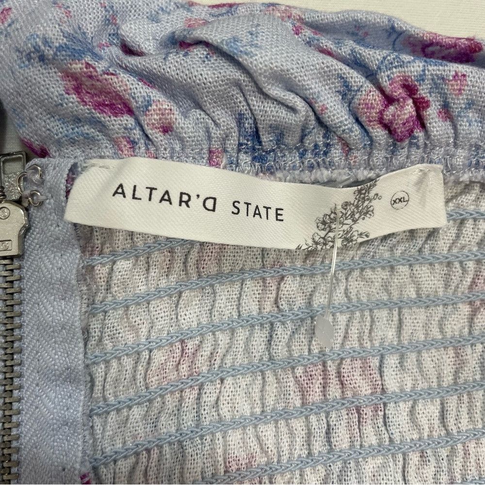Other New Altar'd State Strapless Floral Linen Blend Top Size XXL Size XXL / US 16-18 / IT 52-54 - 6 Thumbnail