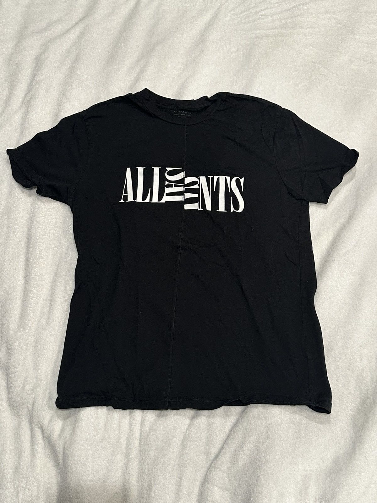 Allsaints All Saints Allsaints Split Logo Tee Size US XS / EU 42 / 0 - 1 Thumbnail