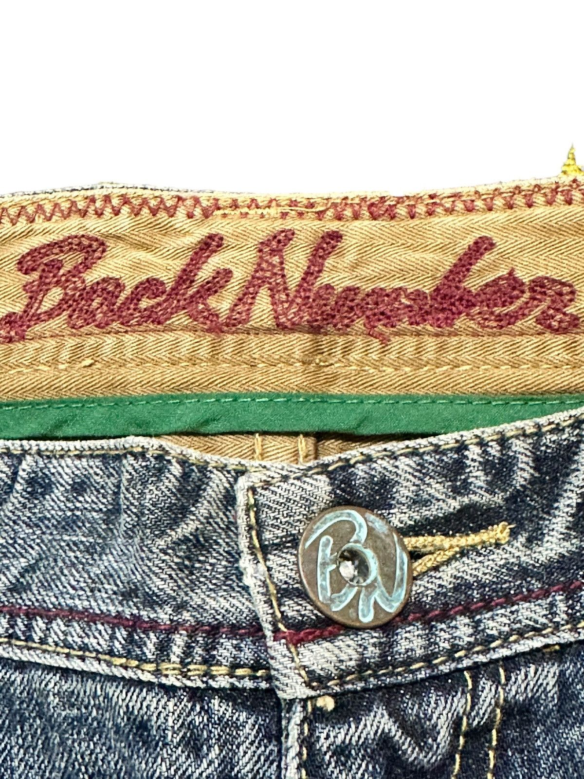 Number (N)ine Vintage Back Number Flare Bootcut Patchwork Grunge Denim Size US 31 - 5 Thumbnail