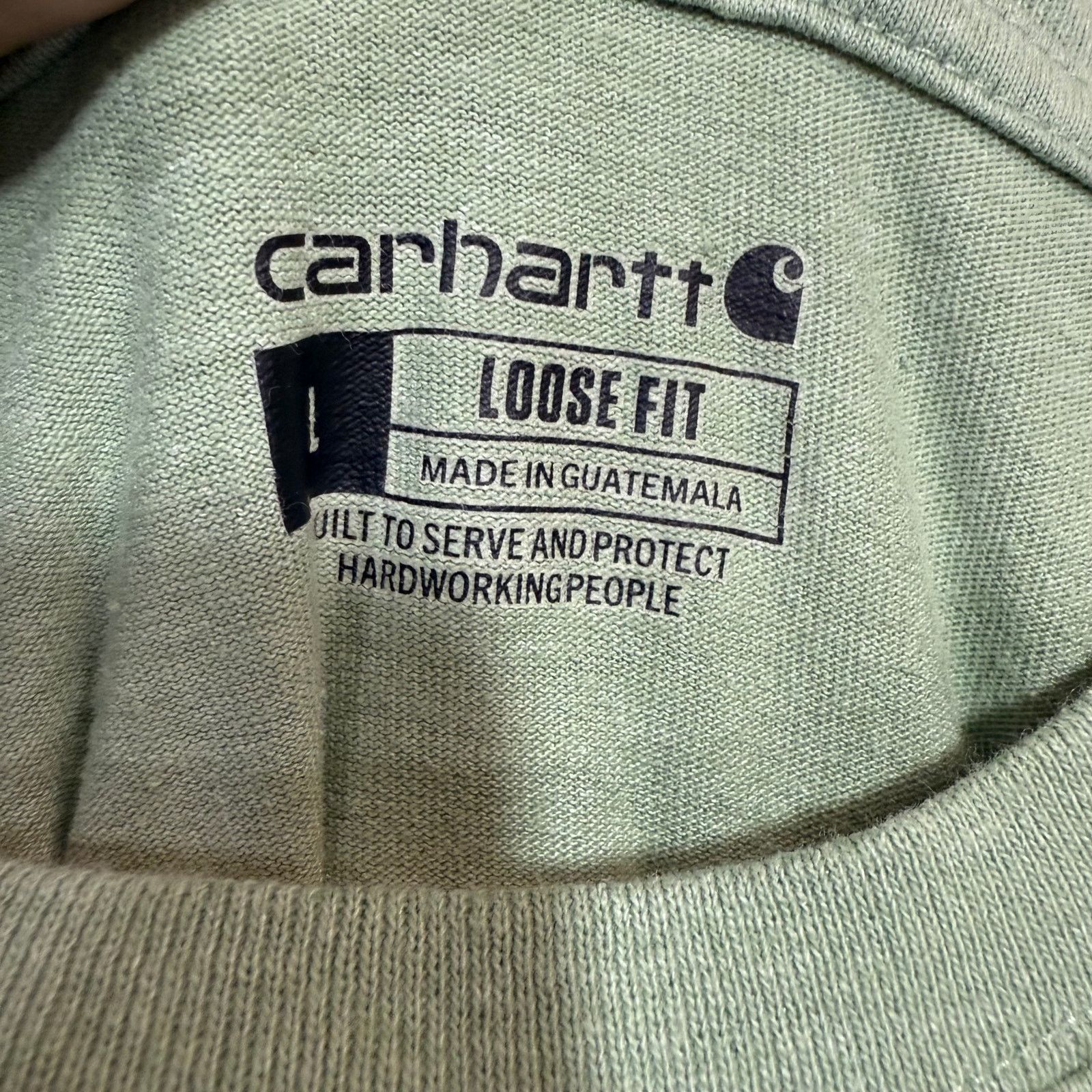 Carhartt Carhartt L Logo Pocket Green Shirt Streetwear Work Utility Size US L / EU 52-54 / 3 - 6 Thumbnail