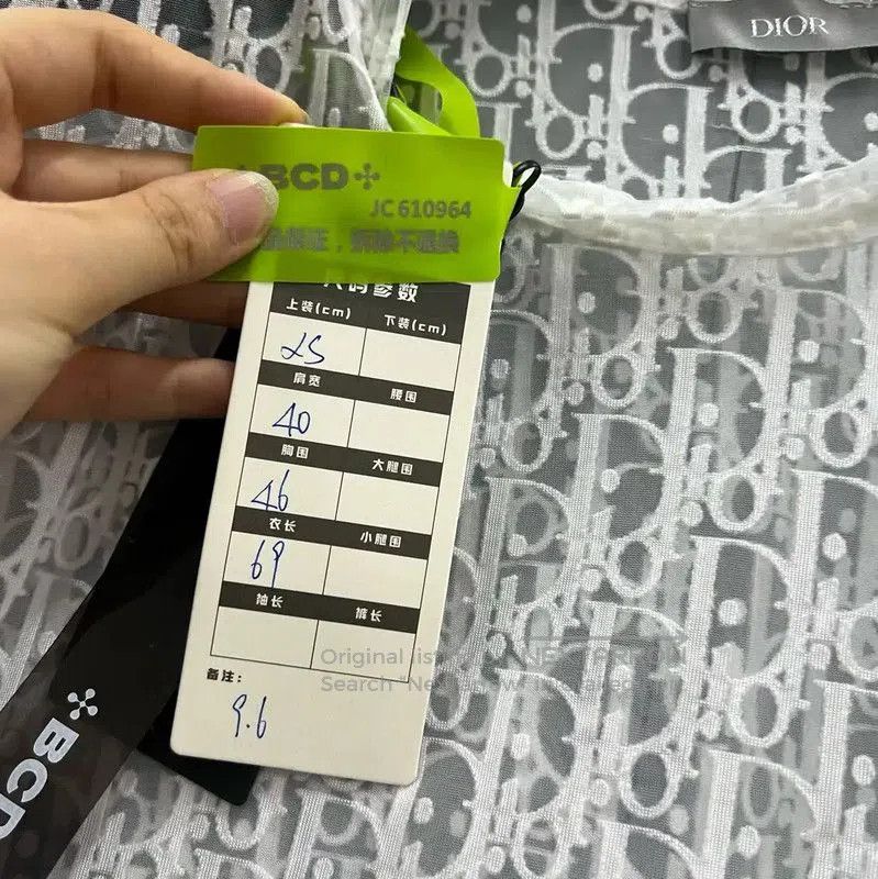 Dior Dior Summer White Cotton Logo Short Sleeve Tee . Size XS / US 0-2 / IT 36-38 - 5 Thumbnail