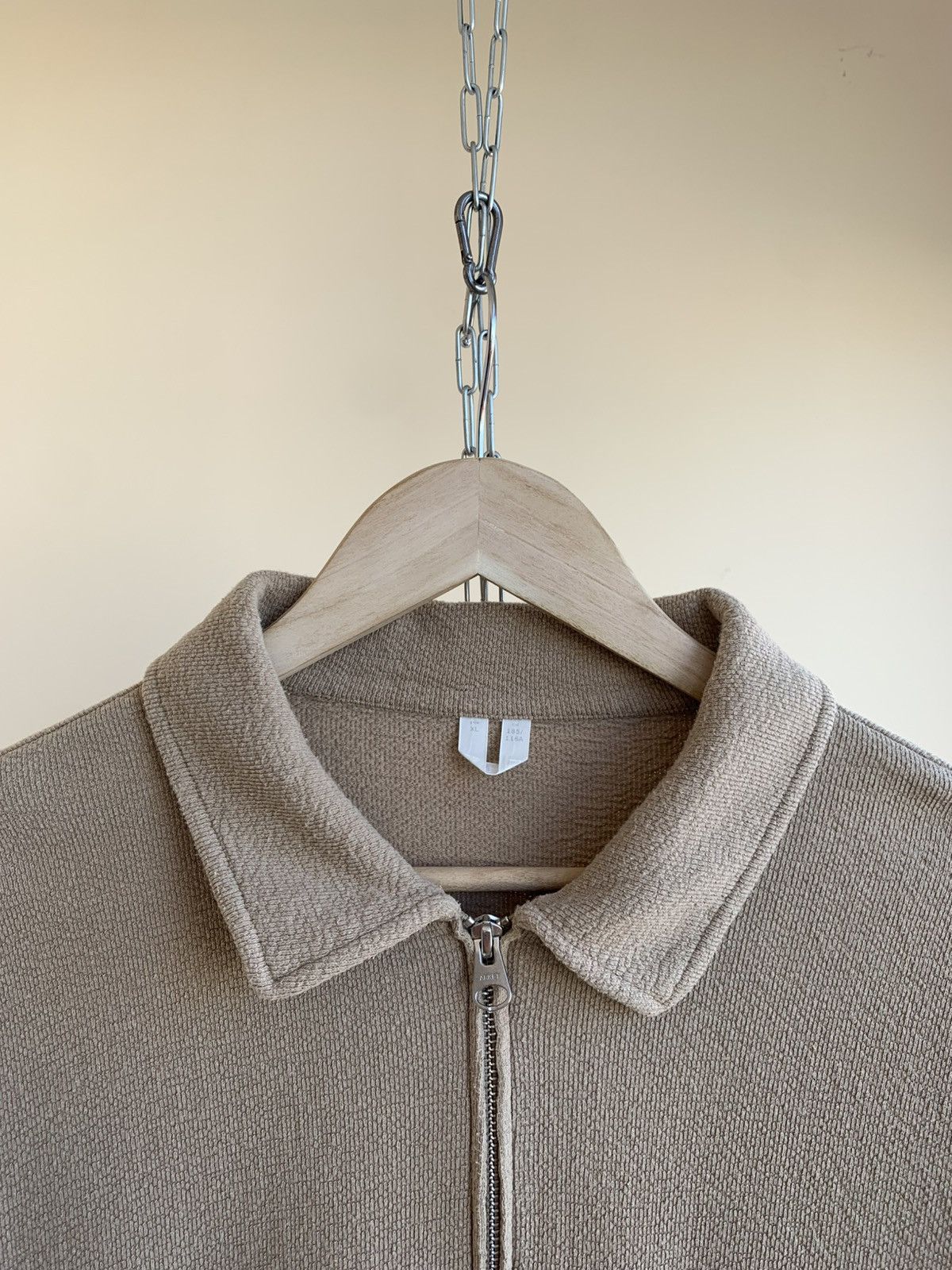 Arket Arket Boucle Yarn Half Zip Collar Pullover Sweatshirt Beige Size US XL / EU 56 / 4 - 3 Thumbnail