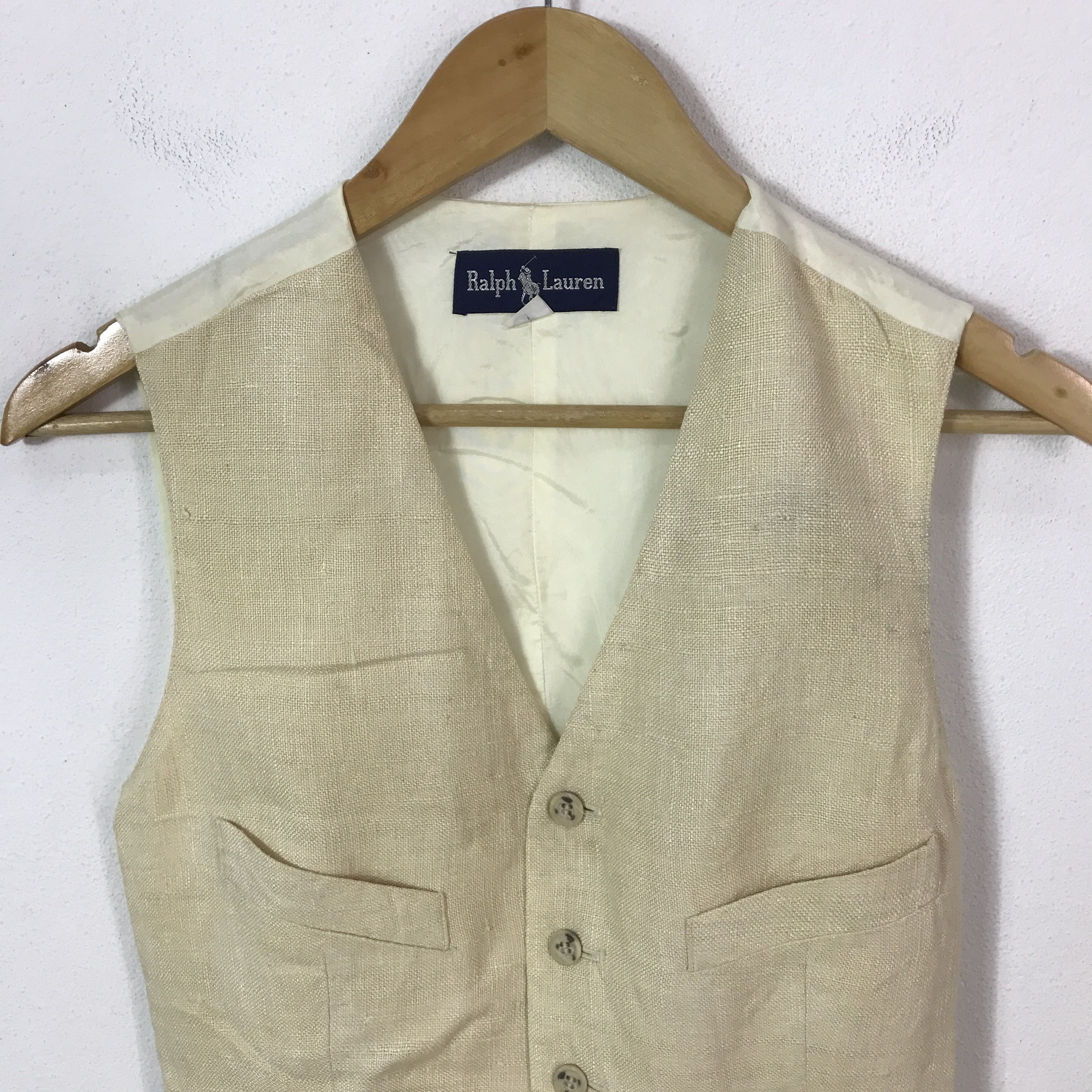Ralph Lauren × Vintage Vtg Polo Ralph lauren vest jacket Size US L / EU 52-54 / 3 - 3 Thumbnail