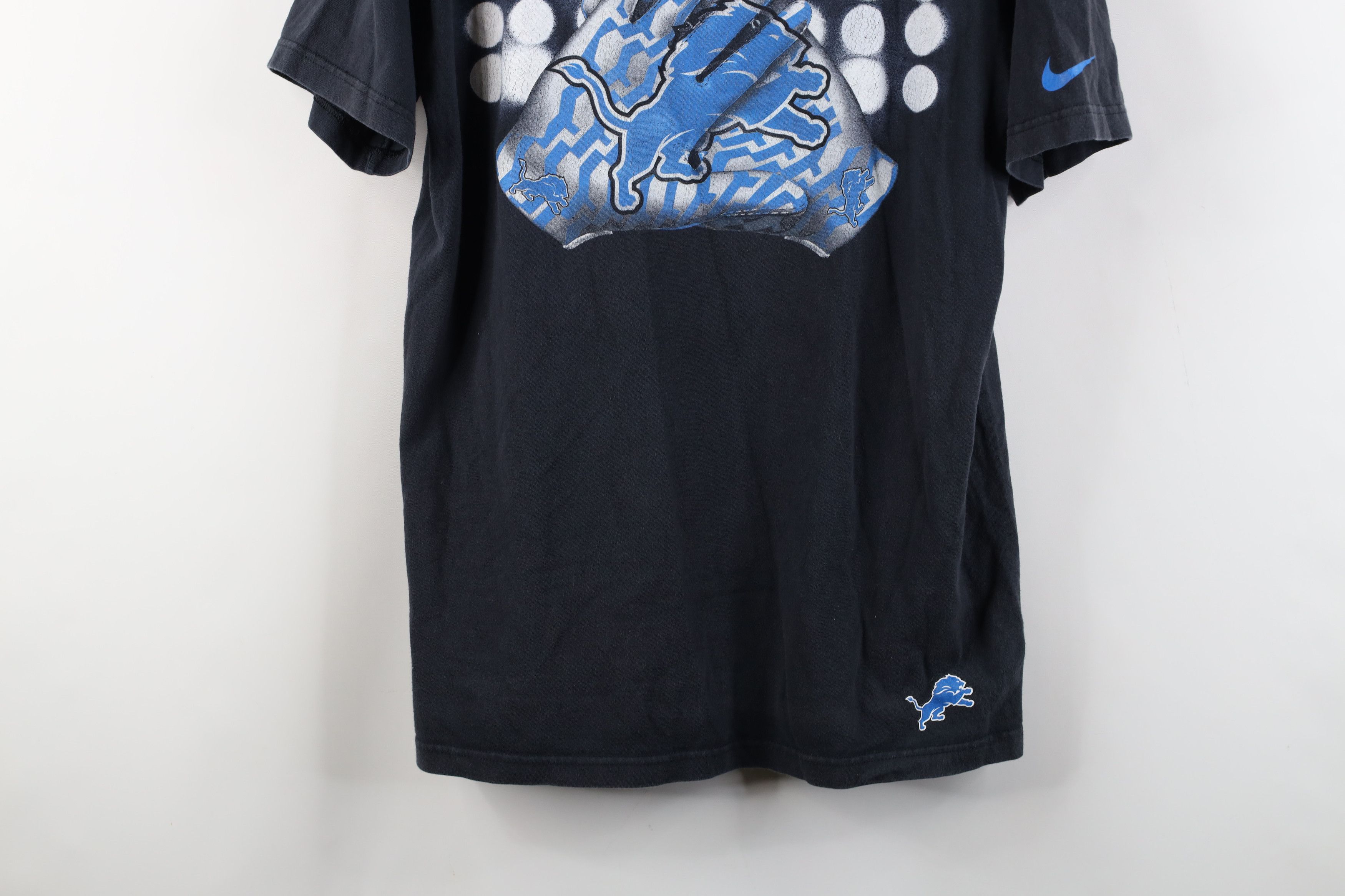 Nike × Vintage Nike Receiver Detroit Lions Football Short Sleeve T-Shirt Size US L / EU 52-54 / 3 - 3 Thumbnail