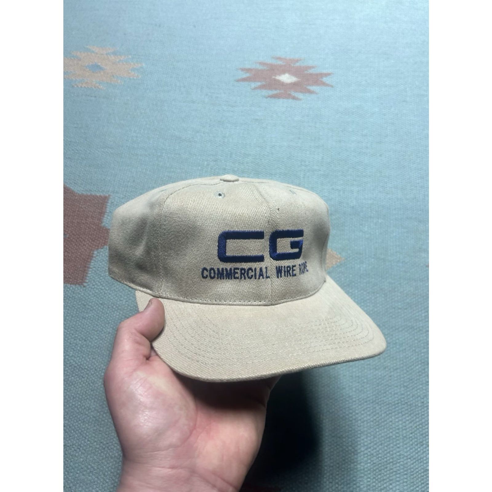 Roper VINTAGE Unbranded Strapback Hat Beige Men Adjustable CG commercial wire rope lifting & rigging specialists cap cap? Size ONE SIZE - 2 Thumbnail