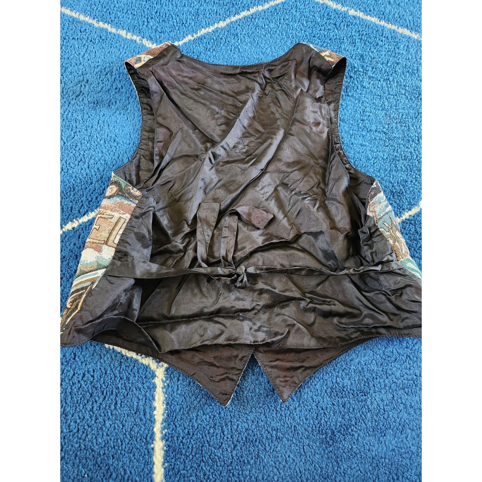 Other Vintage Nadia Tapestry Button Up Vest Lg Size L / US 10 / IT 46 - 2 Thumbnail