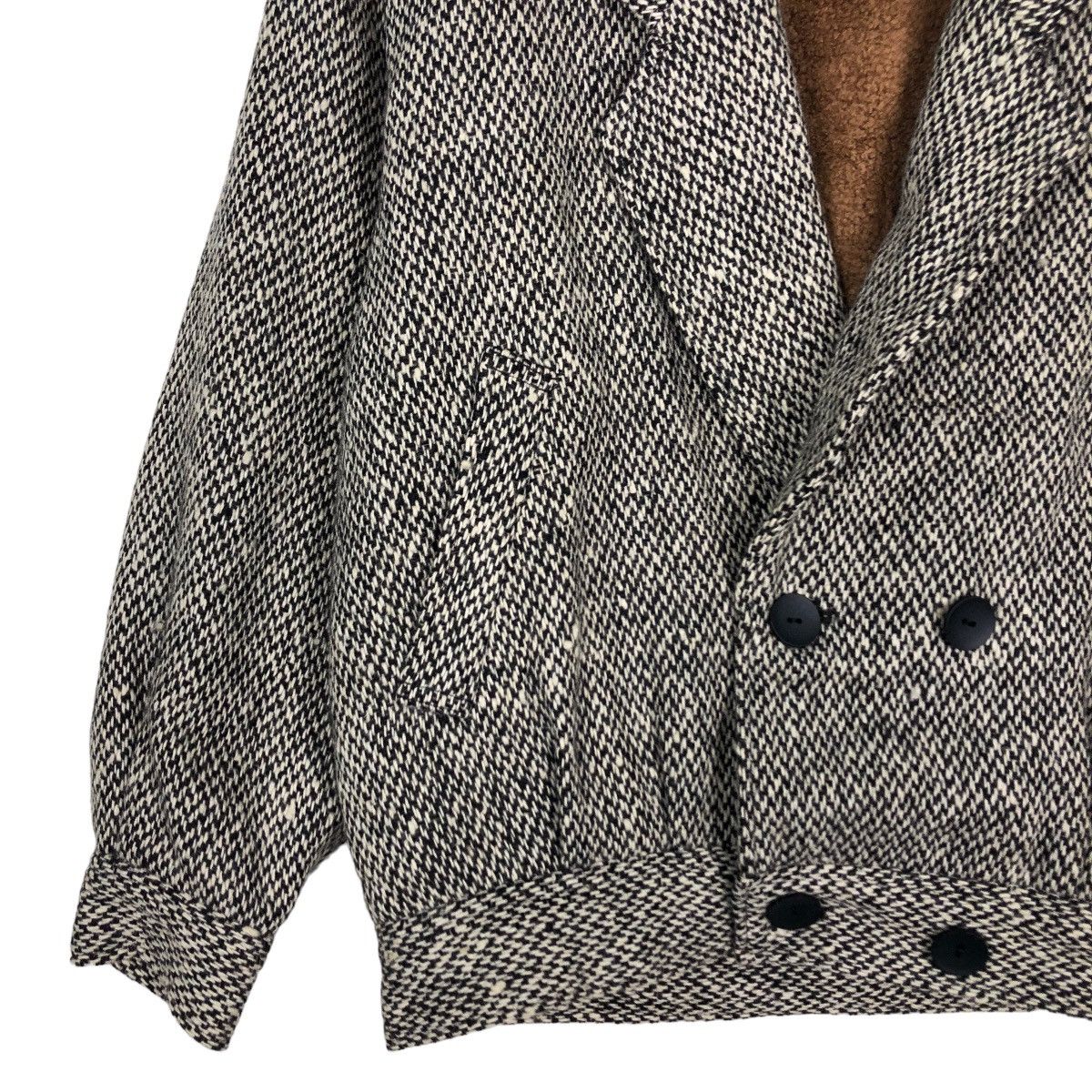 Japanese Brand 🔥Vintage Wool Jacket Herringbone Double Breast Issey Miyake Size US M / EU 48-50 / 2 - 4 Thumbnail