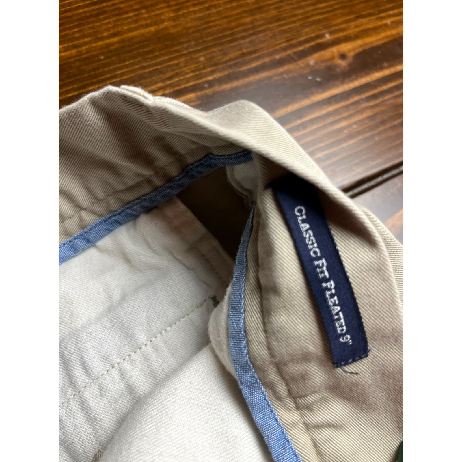 Polo Ralph Lauren Polo Ralph Lauren Shorts Men 36 Pleated Classic Fit 9" Tan Brown Solid Chino Casual Vintage No N/A Size US M / EU 48-50 / 2 - 7 Thumbnail