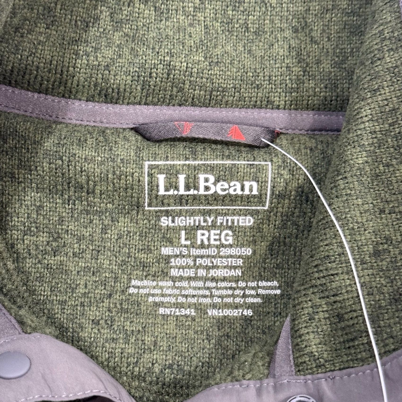 Vintage L.L. Bean Green 1/4 Snap Pullover Sweater Men’s Large Slim Fleece Casual Knit Long Sleeve Size US L / EU 52-54 / 3 - 4 Thumbnail