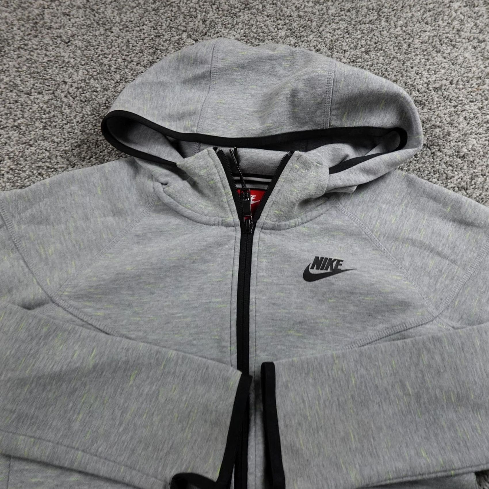 Nike Nike Hoodie Womens S Gray Tech Fleece Full Zip Sweatshirt Track Jacket Athletic Size S / US 4 / IT 40 - 3 Thumbnail