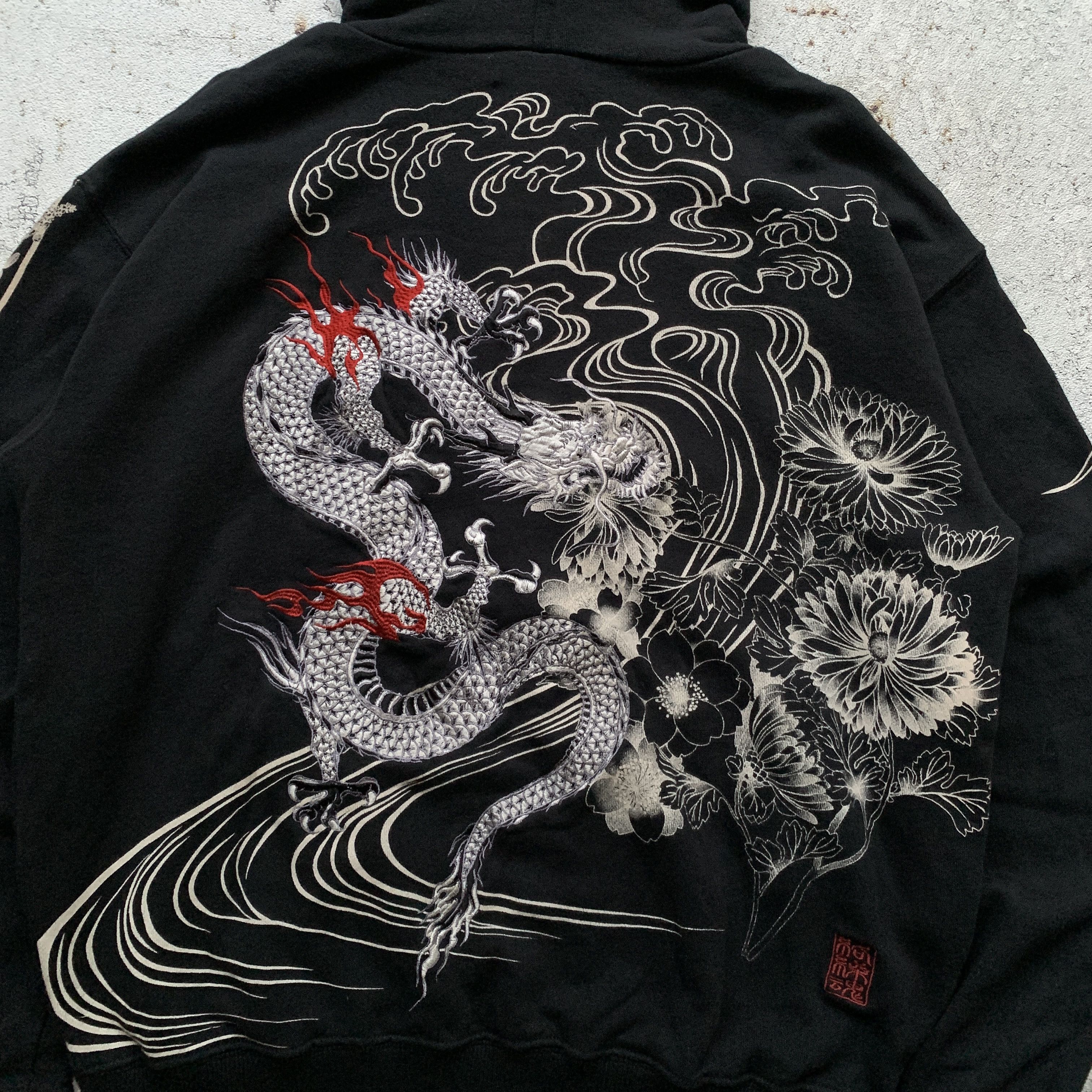 Karakuri Tamashii Karakuri Tamashii Sukajan Devil Dragon Embroidery Zip Hoodie Size US M / EU 48-50 / 2 - 12 Thumbnail