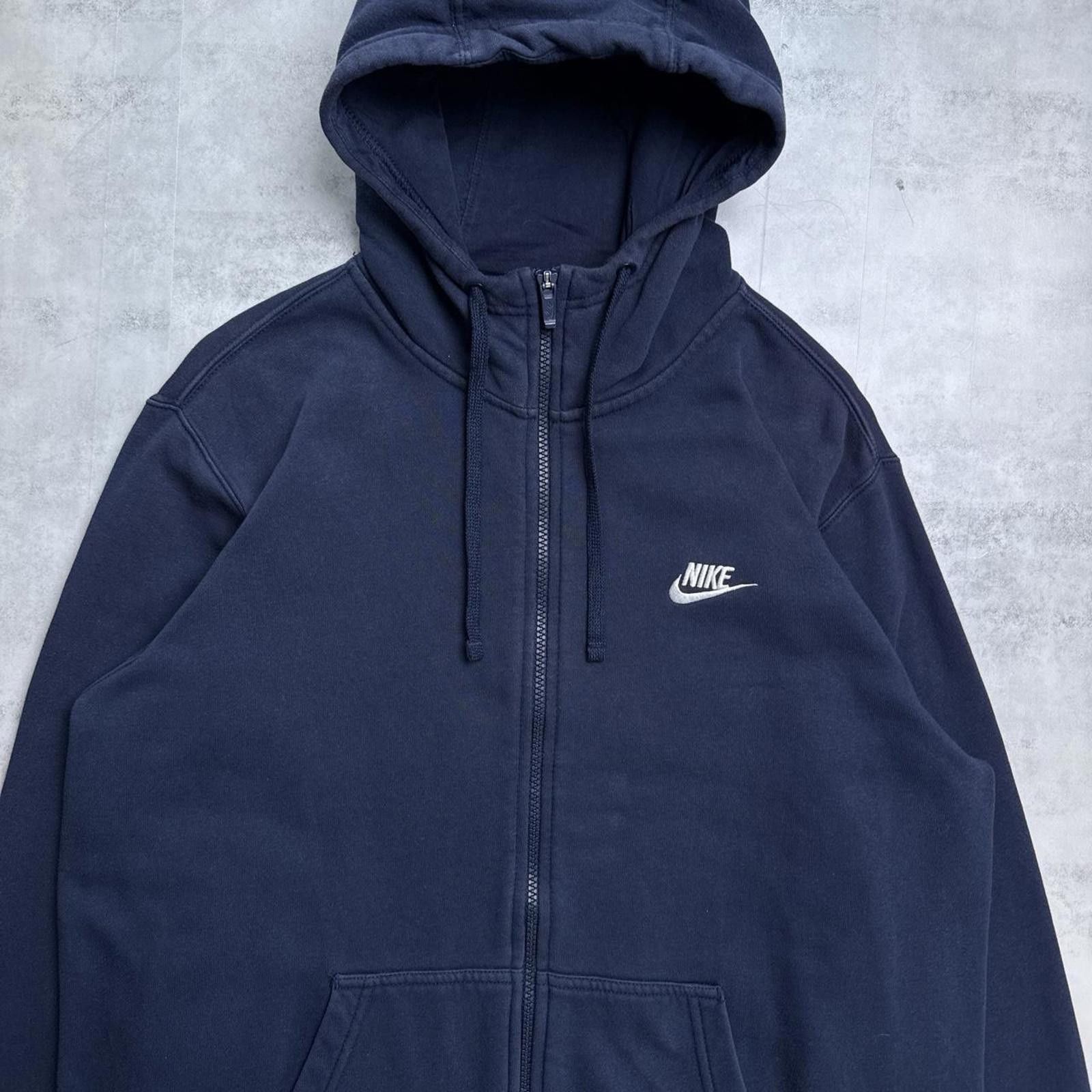 Nike Y2K Nike 00s Navy Zip Up Hoodie Jacket Size US L / EU 52-54 / 3 - 5 Thumbnail
