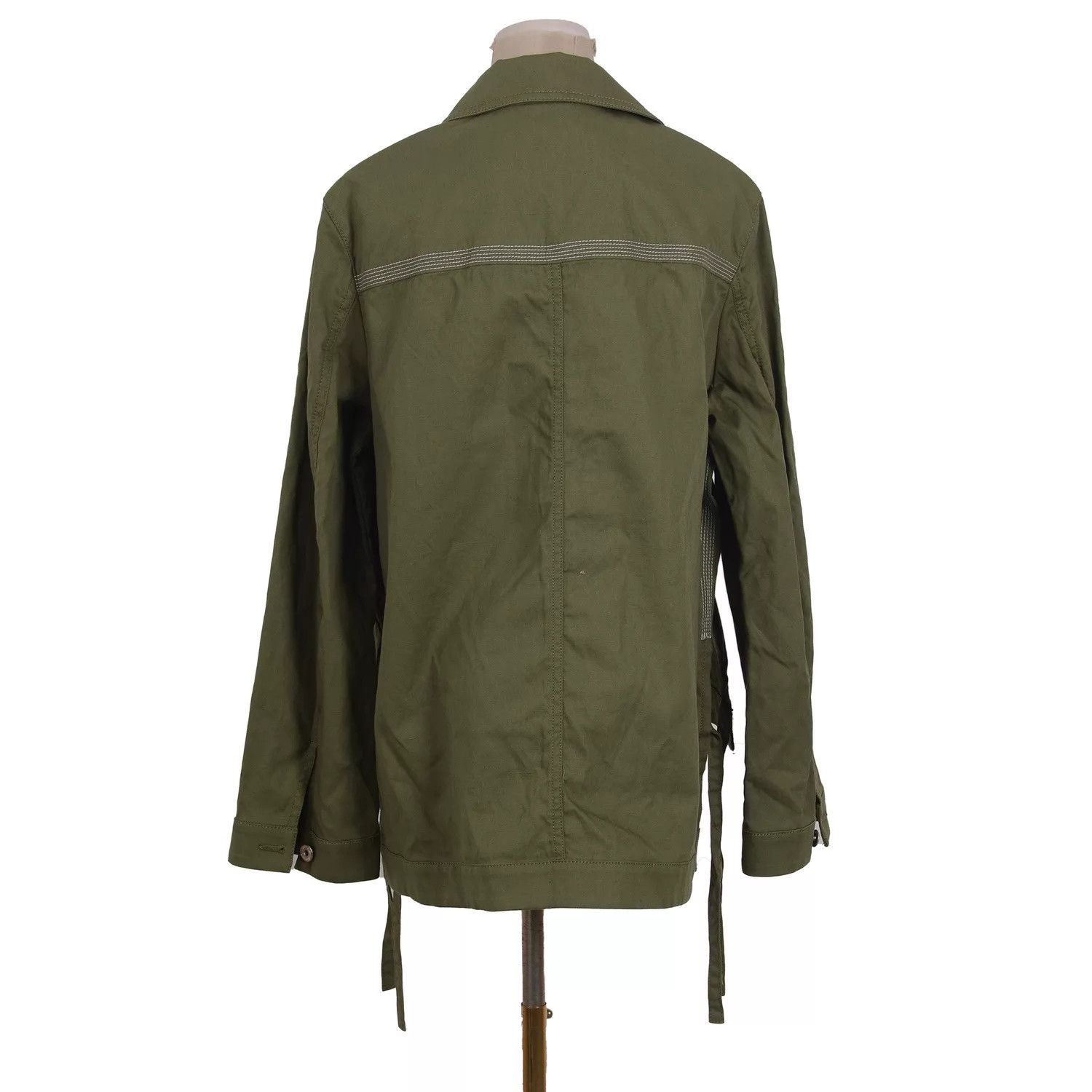 Loewe Loewe Green Embossed Logo Leather Tag Cotton Notch Collar Size XS / US 0-2 / IT 36-38 - 7 Thumbnail