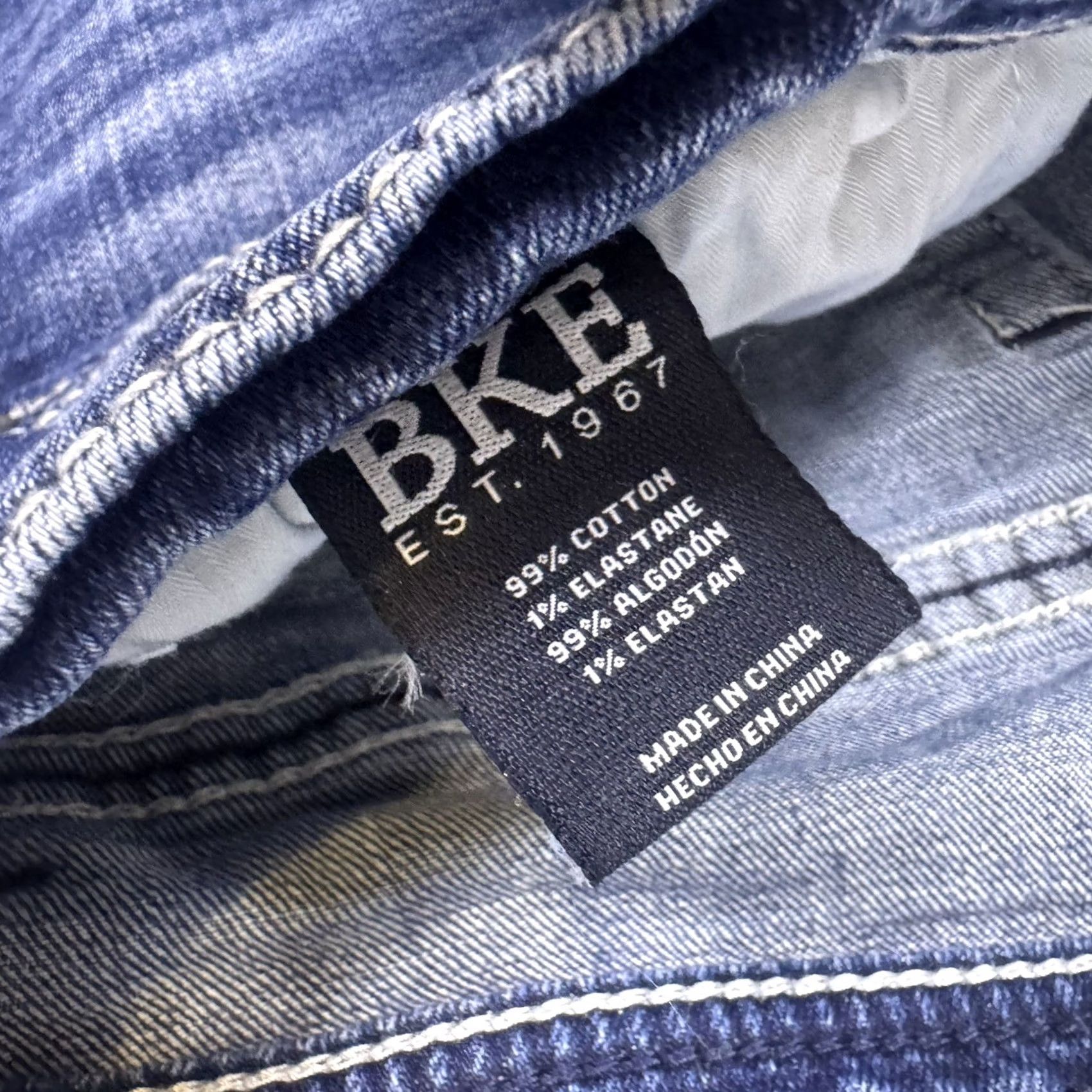 Vintage VINTAGE BKE Tyler Jeans Mens 32x32 Cotton Bootcut Whisker Stretch Cowboy Size US 32 / EU 48 - 5 Thumbnail