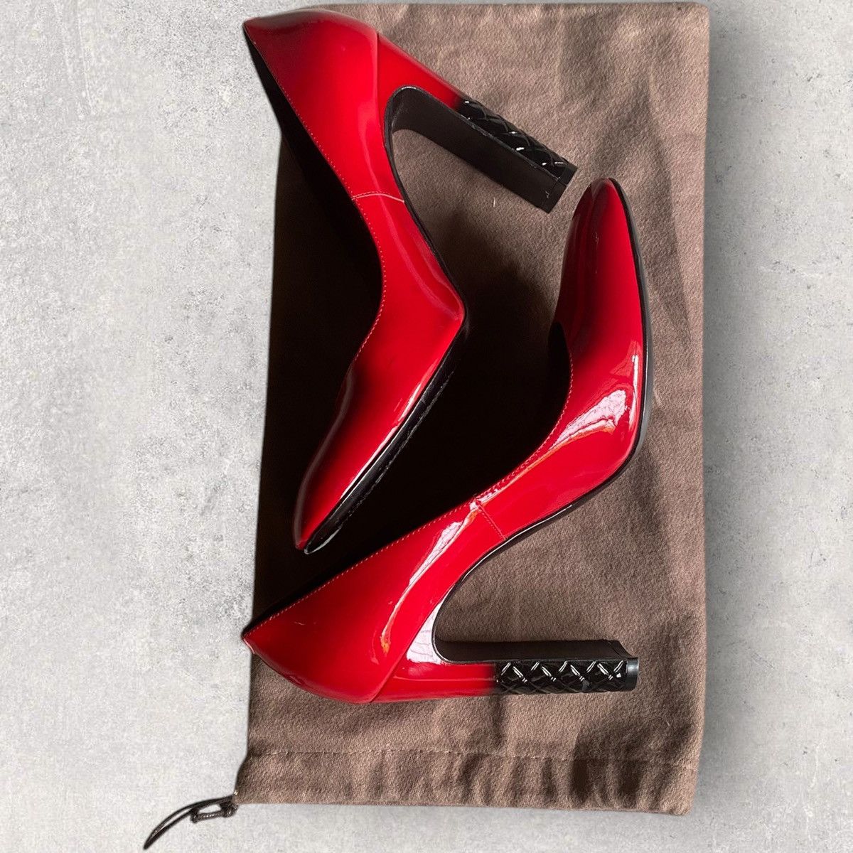 Bottega Veneta Isabella Red Patent Dip Dyed Pump Size US 9 / IT 39 - 5 Thumbnail