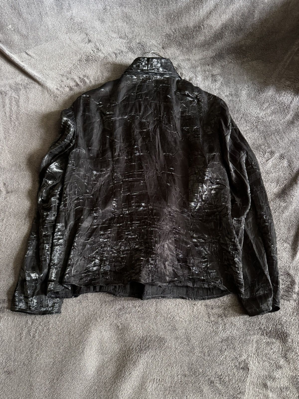 Vintage Vintage gothic elegant y2k black metallic plisse Size M / US 6-8 / IT 42-44 - 14 Thumbnail