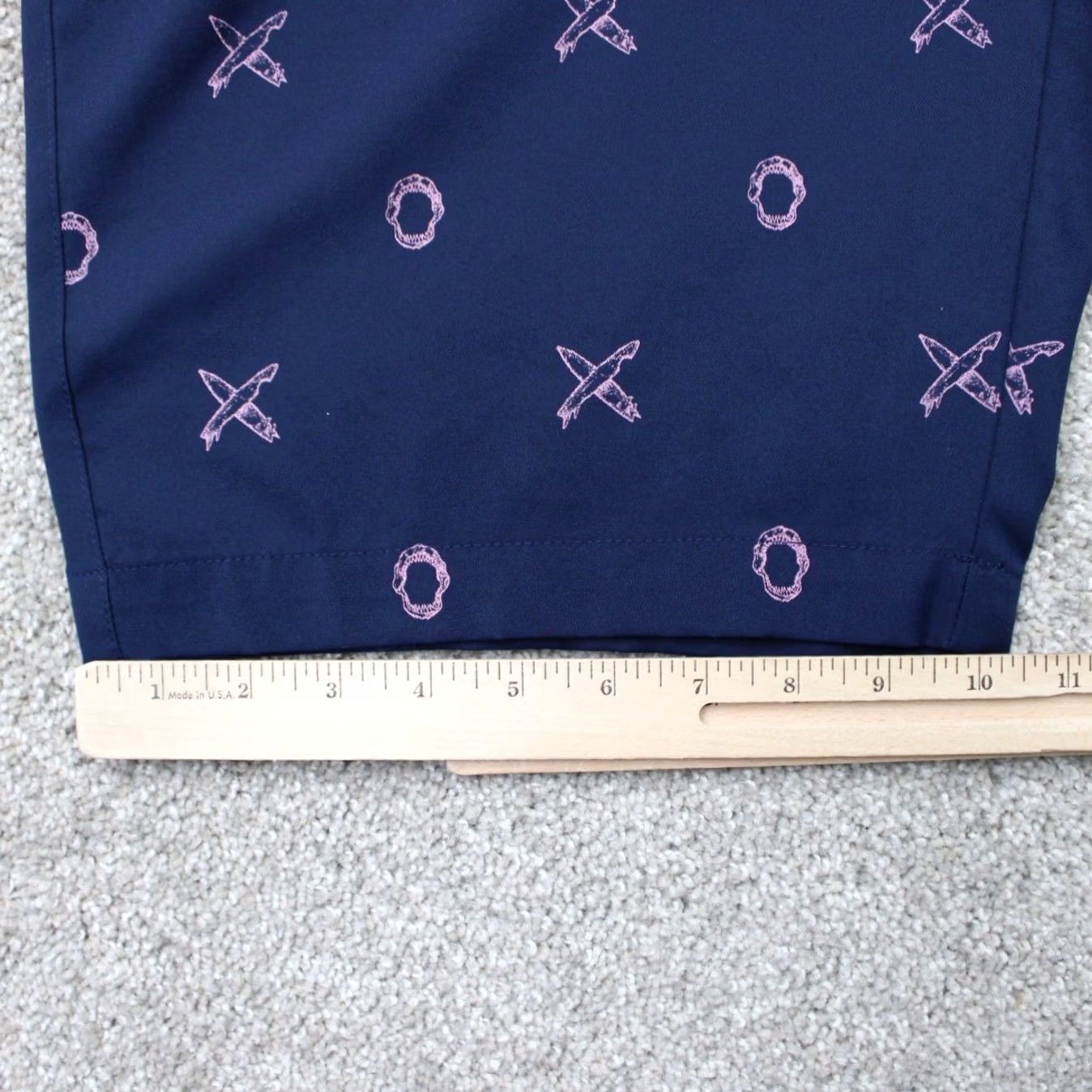 Puma Puma Mens 34 Blue Jaws All Over Print Golf DryCell 11" Flat Front Shorts Size US 34 / EU 50 - 5 Thumbnail