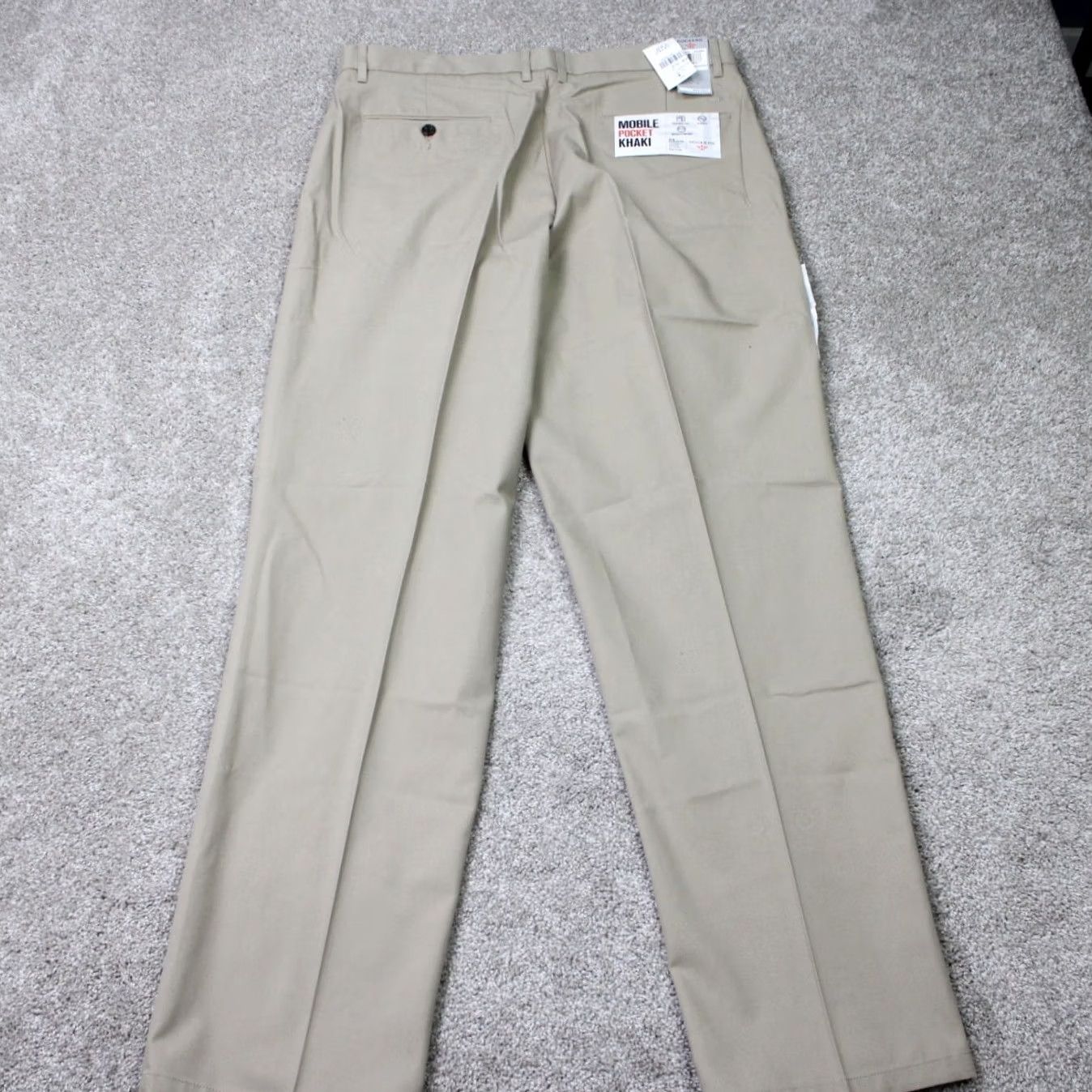 Dockers DOCKERS Pants Mens 36x34 Beige Flat Front Khaki Classic Fit NWT Size US 36 / EU 52 - 6 Thumbnail