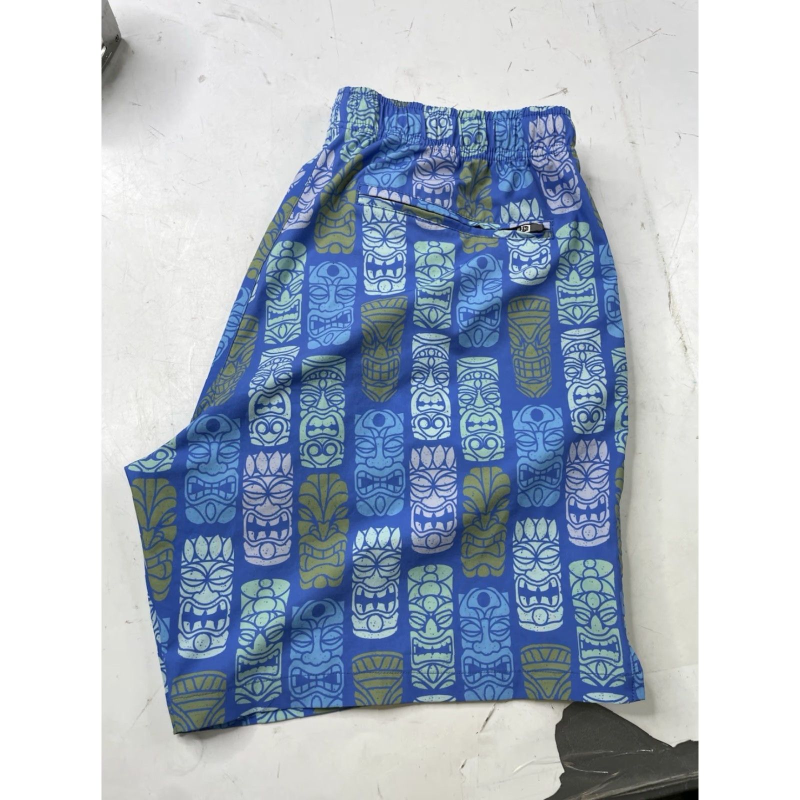 Vintage Bearbottom Mens XL Blue 7” Lined Trunks Swim Shorts Bottom Size US 36 / EU 52 - 8 Thumbnail