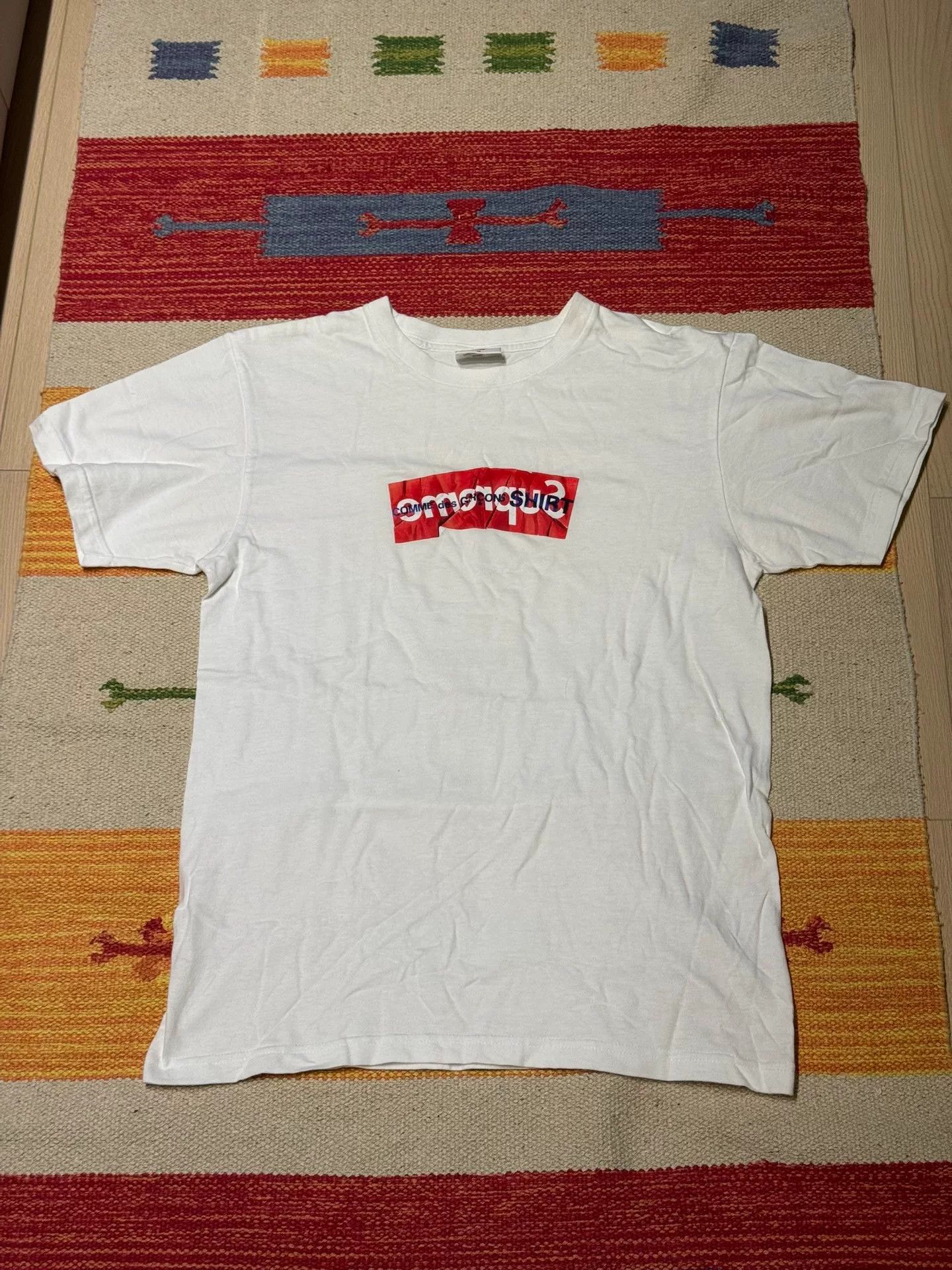Comme des Garcons supreme cdg collaboration white box tee Size US M / EU 48-50 / 2 - 1 Thumbnail