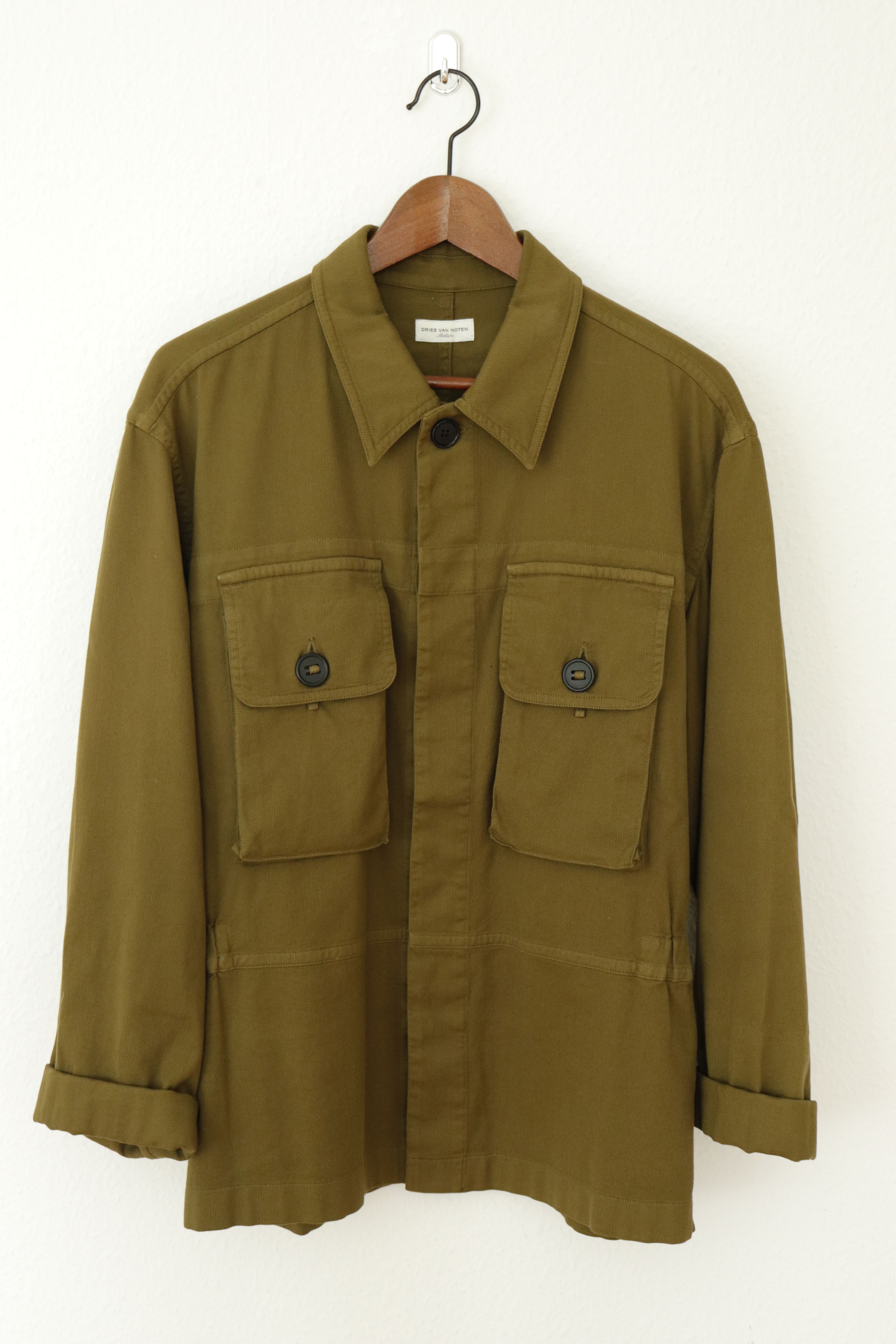 Dries Van Noten SS19 Pique Cotton Shirt Jacket / Overshirt Size US M / EU 48-50 / 2 - 1 Thumbnail