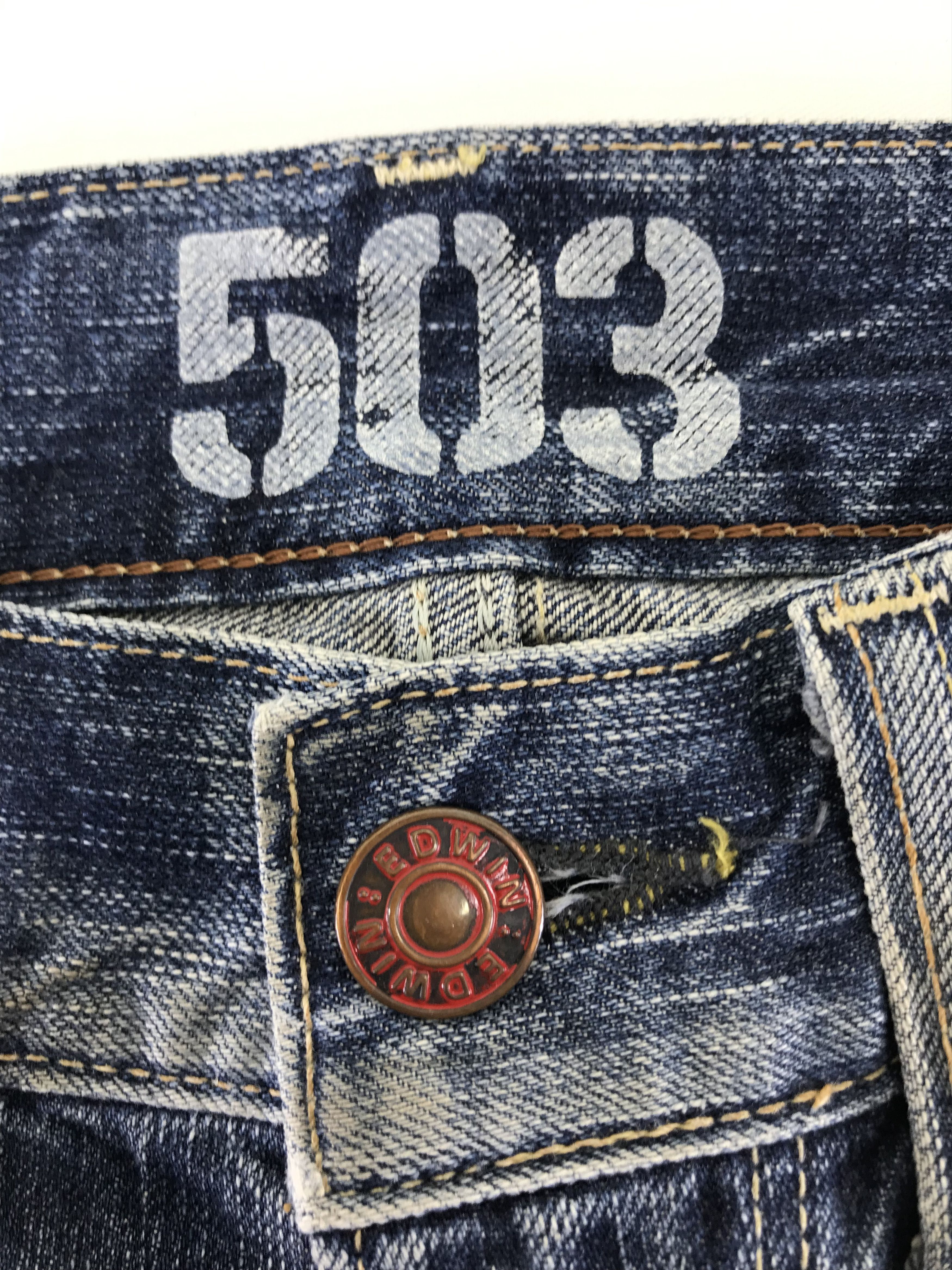Edwin Vintage Edwin 503 Rusty Wash Flare Jeans Size US 30 / EU 46 - 9 Thumbnail